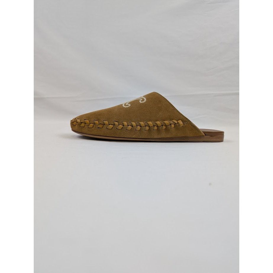 Celine o1rshd1 Suede Calfskin Mules in Dark Havana Size US 11 / EU 44 - 1 Thumbnail