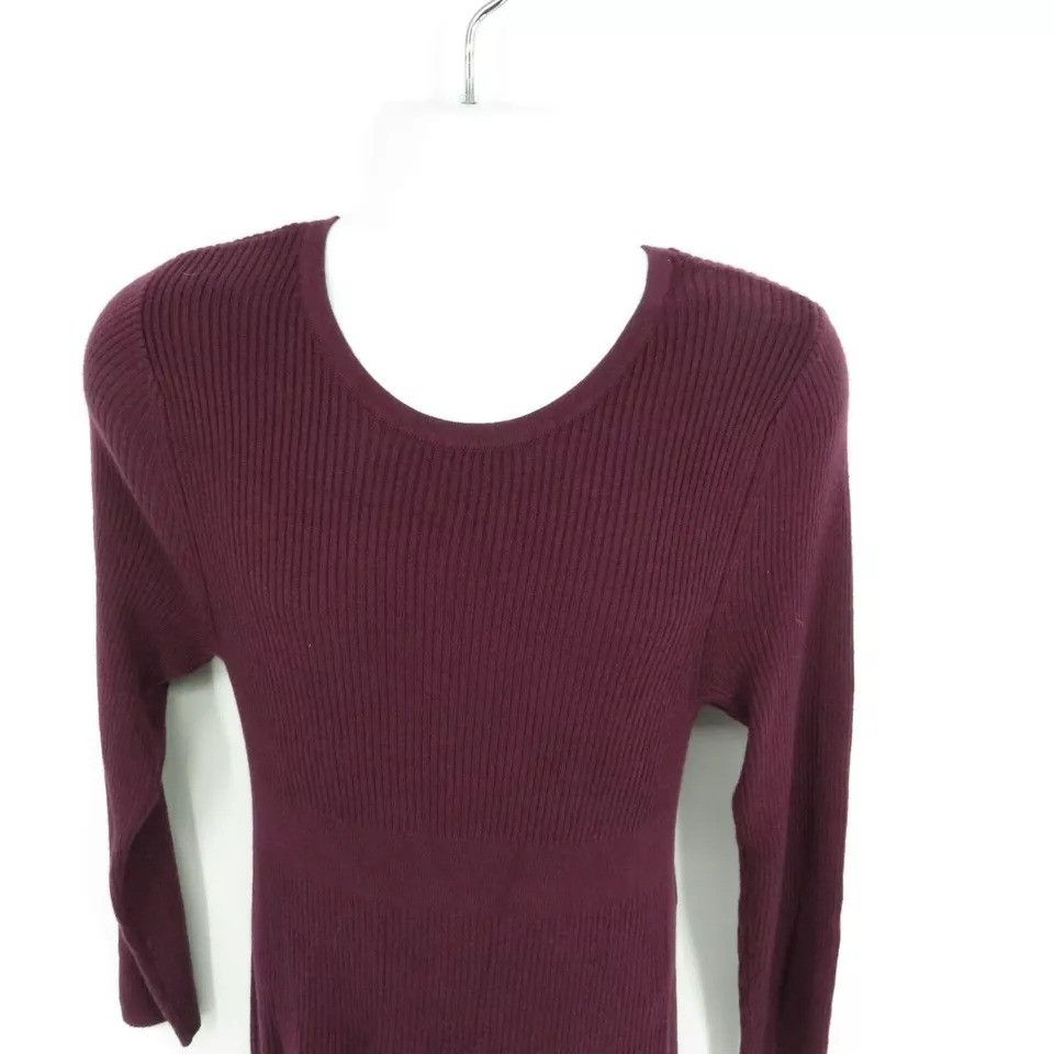 Other Style & Co Womens Berry Jam Petite Ribbed Dress PXL NWT $59. Size XL / US 12-14 / IT 48-50 - 3 Thumbnail