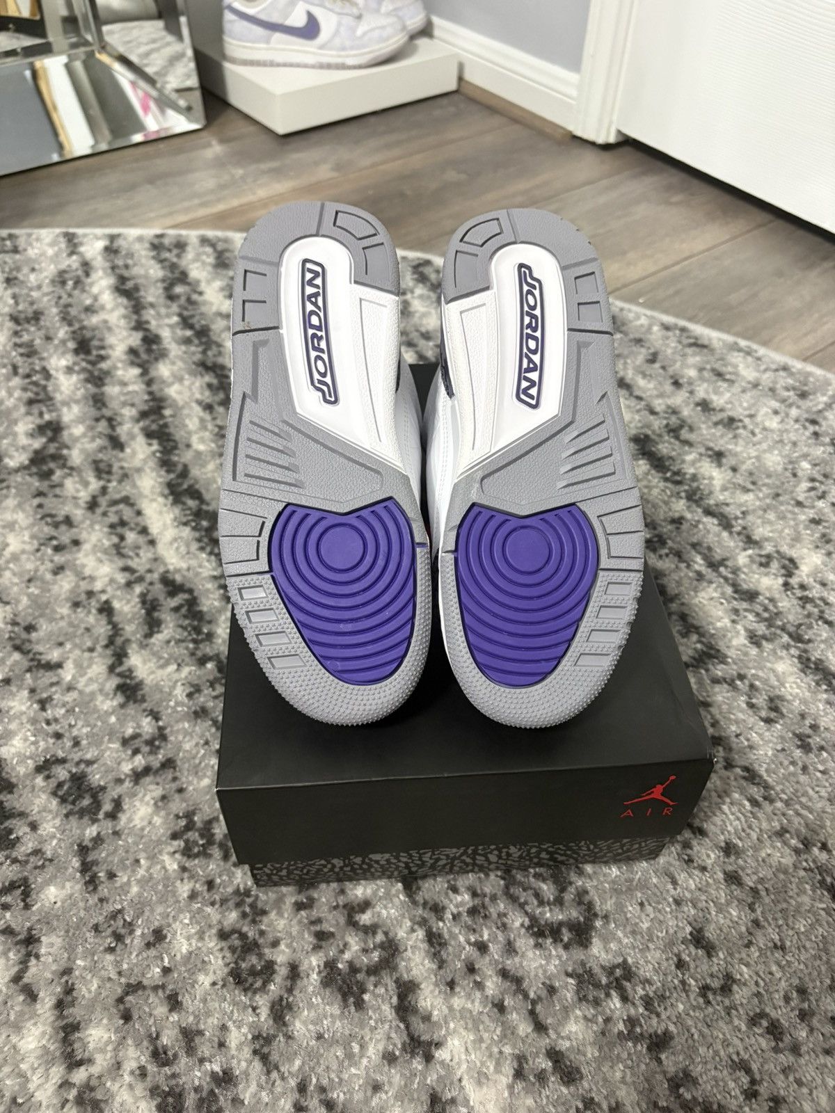 Nike jordan 3 dark iris Size US 4.5 / IT 34.5 - 5 Thumbnail