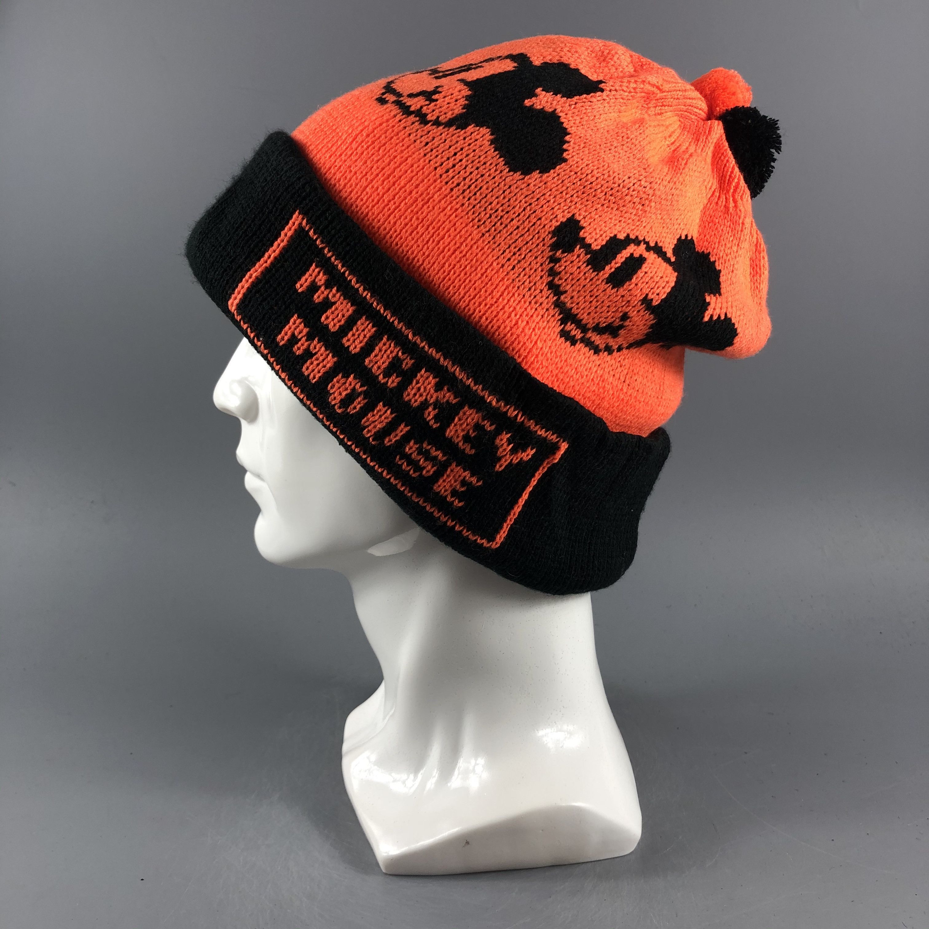 Disney × Mickey Mouse × Vintage Mickey Mouse Beanie Snow Hat Snow Cap -D037 Size ONE SIZE - 1 Thumbnail