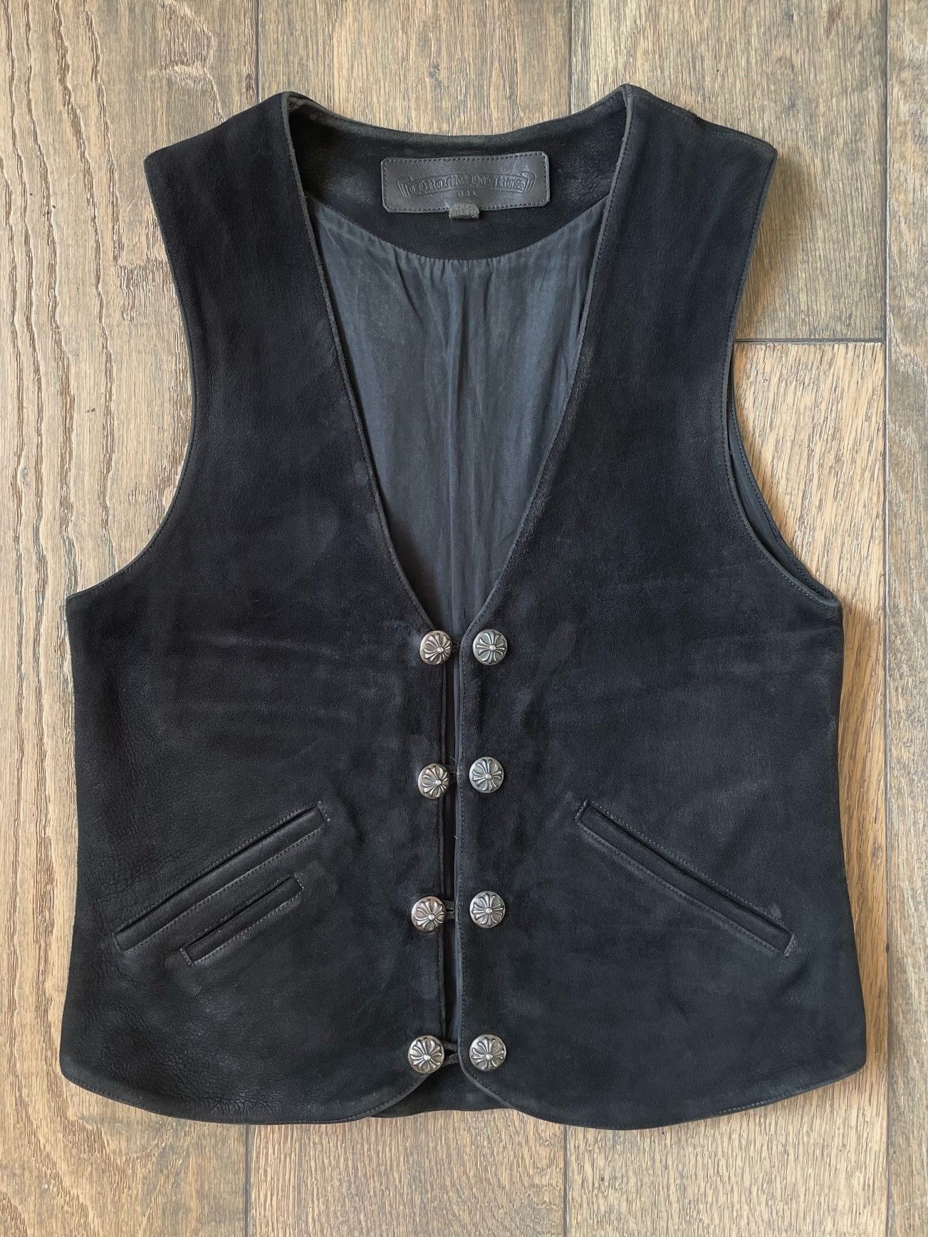Chrome Hearts Chrome Hearts 90’s Suede/Leather Vest Size US M / EU 48-50 / 2 - 1 Thumbnail