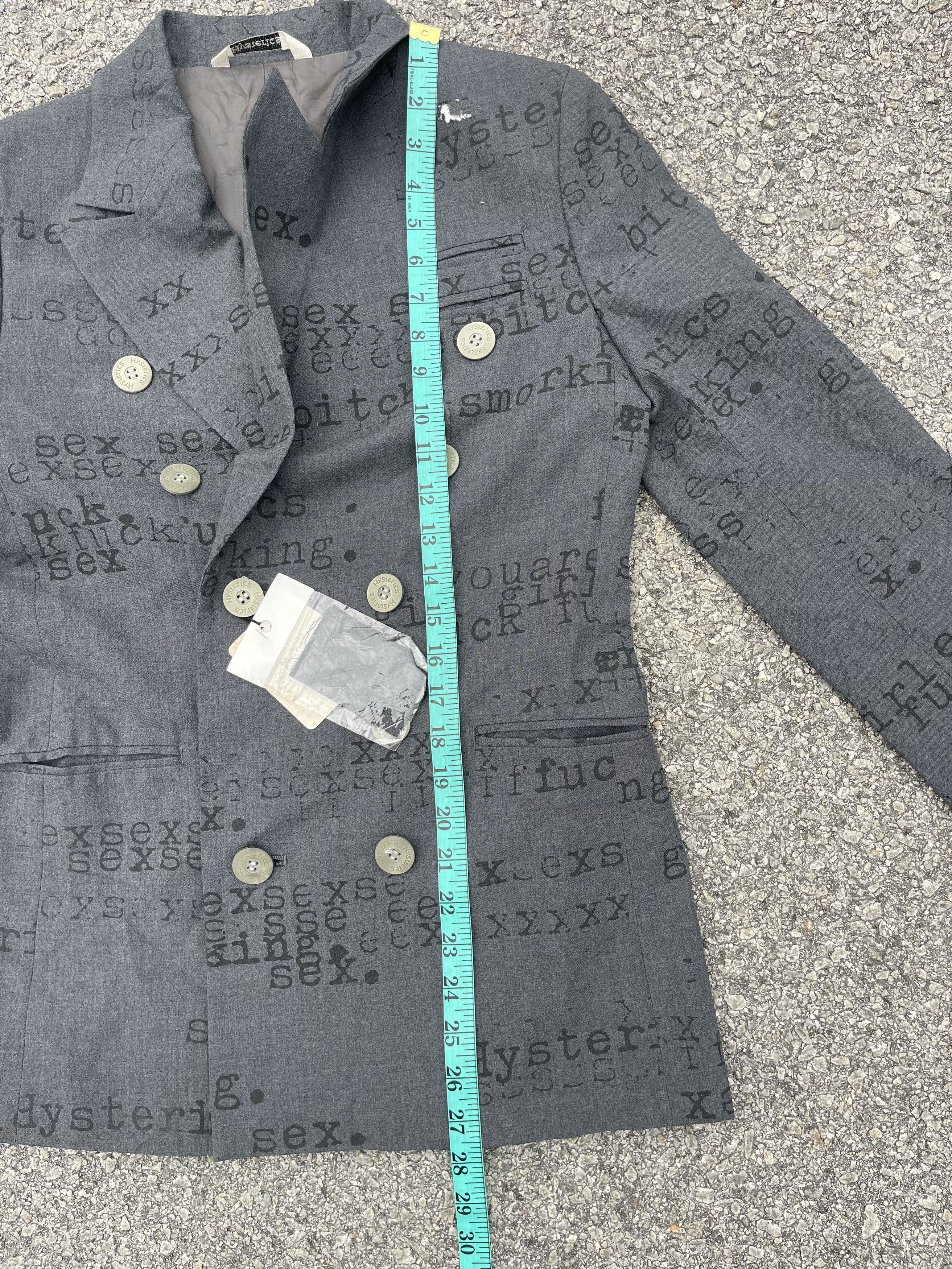 Hysteric Glamour Hysterics Blazer “Bad Word” Size 34S - 11 Thumbnail