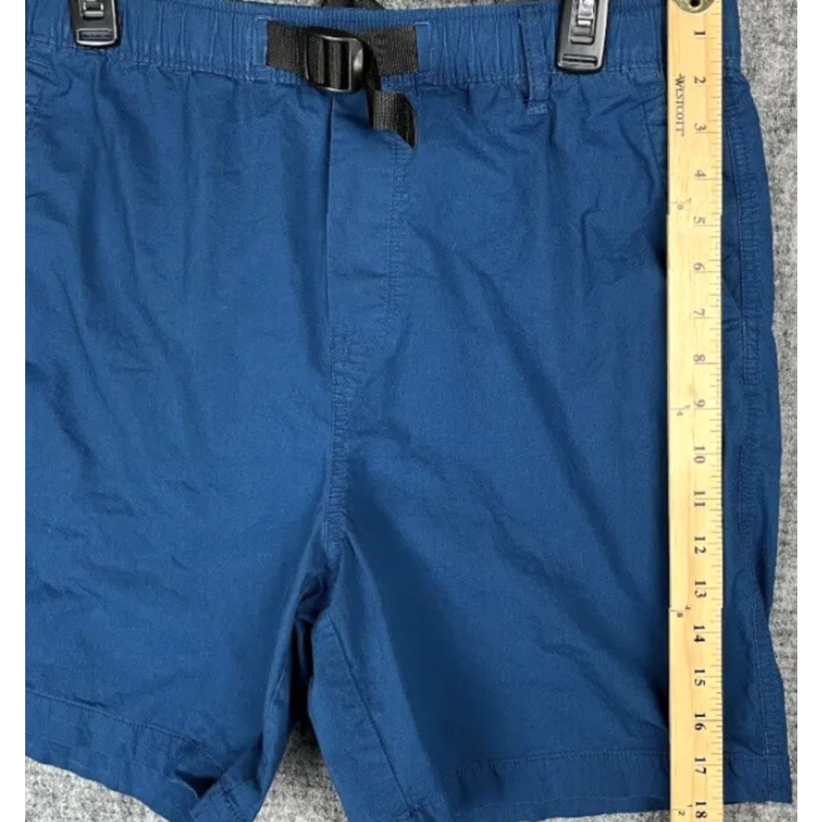 Vintage Mens Aero Bermuda Chino Cotton Buckle Blue Outdoor Hiking Shorts Size Large Size US 35 - 3 Thumbnail