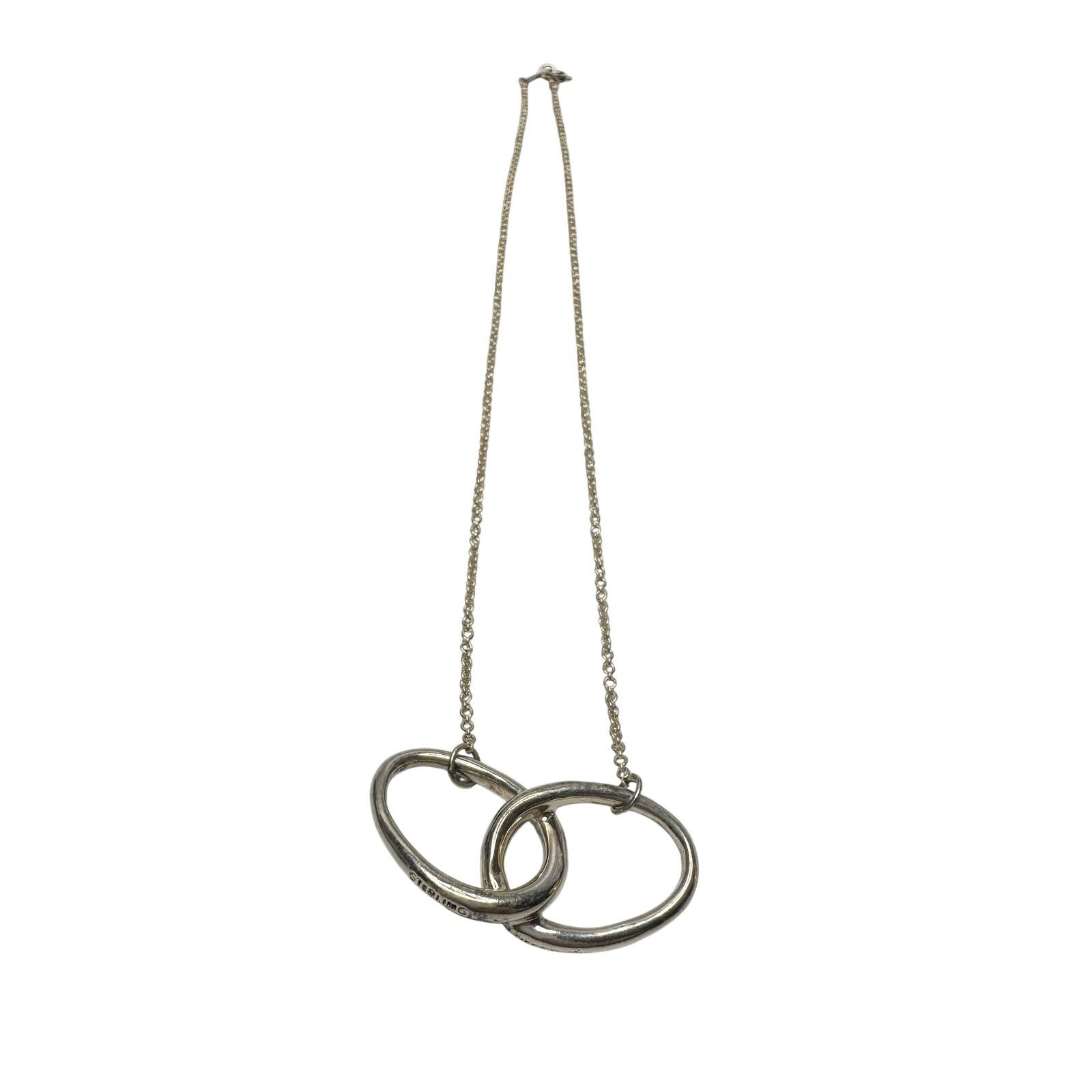 Tiffany & Co. Tiffany and Co Elsa Peretti Large Double Loop Necklace 15" Size ONE SIZE - 7 Thumbnail