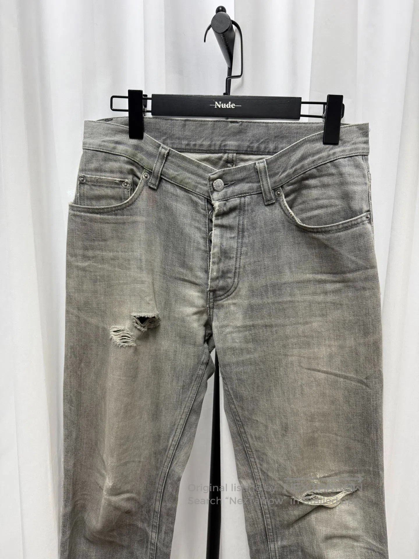 Helmut Lang Helmut Lang Distressed Washed Jeans. Size US 32 / EU 48 - 2 Thumbnail
