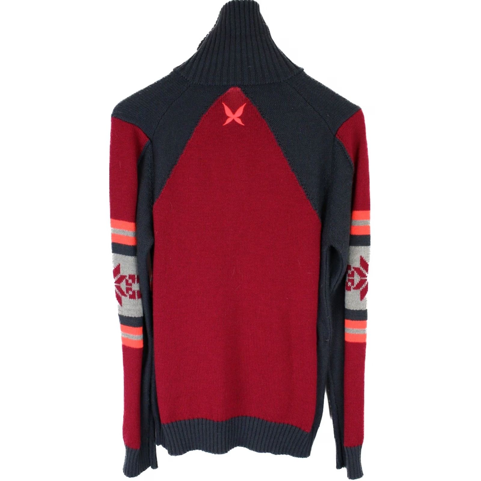 Vintage Kari Traa Jumper Women's MEDIUM Pullover Wool Blend Patterned Multicoloured Size M / US 6-8 / IT 42-44 - 2 Thumbnail