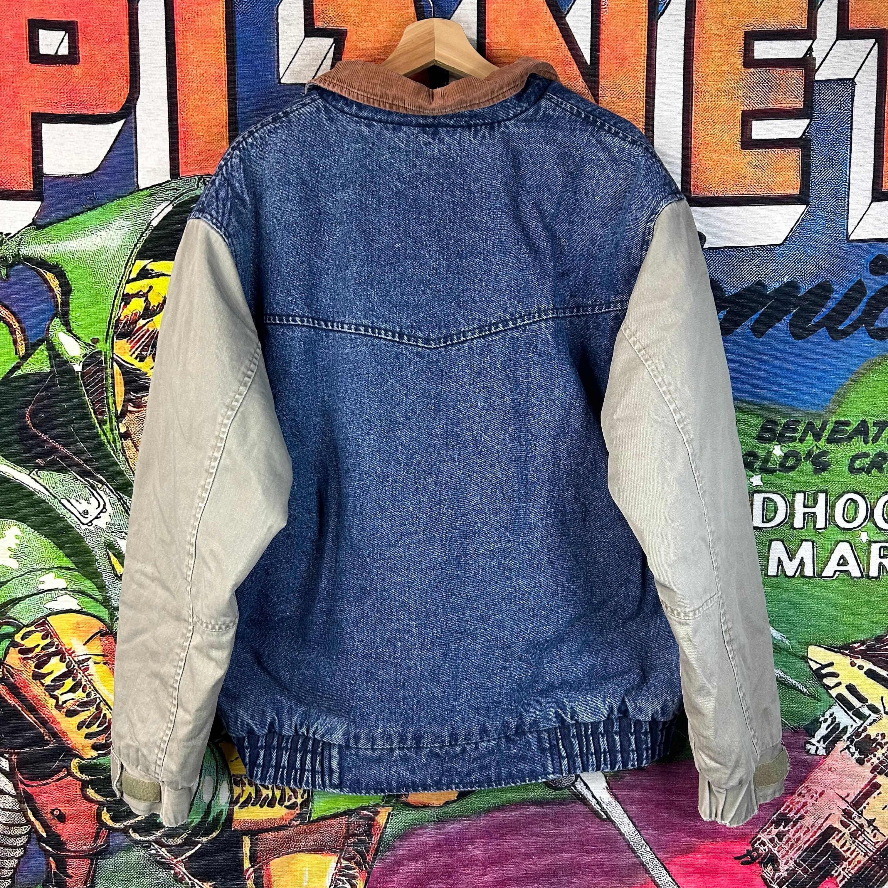 Wrangler Vintage 90s Wrangler Denim Bomber Jacket Size Large Size US L / EU 52-54 / 3 - 2 Thumbnail