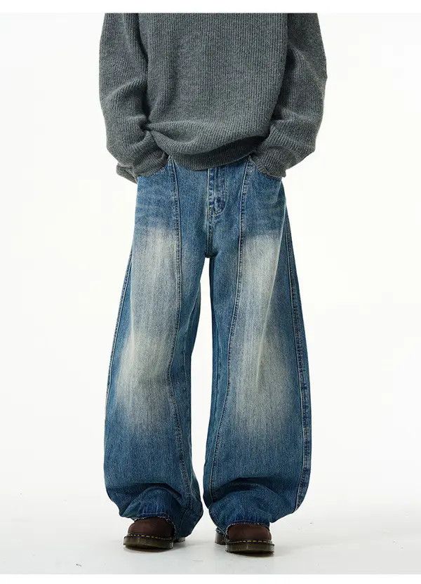 Japanese Brand Hayase x Arai Men's American retro washed scimitar jeans Size US 32 / EU 48 - 5 Thumbnail