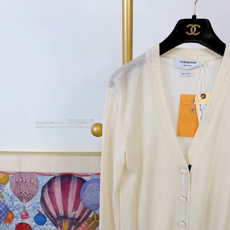 Thom Browne Thom Browne Beige Knit Cardigan Size 42 3 Size US XS / EU 42 / 0 - 3 Thumbnail