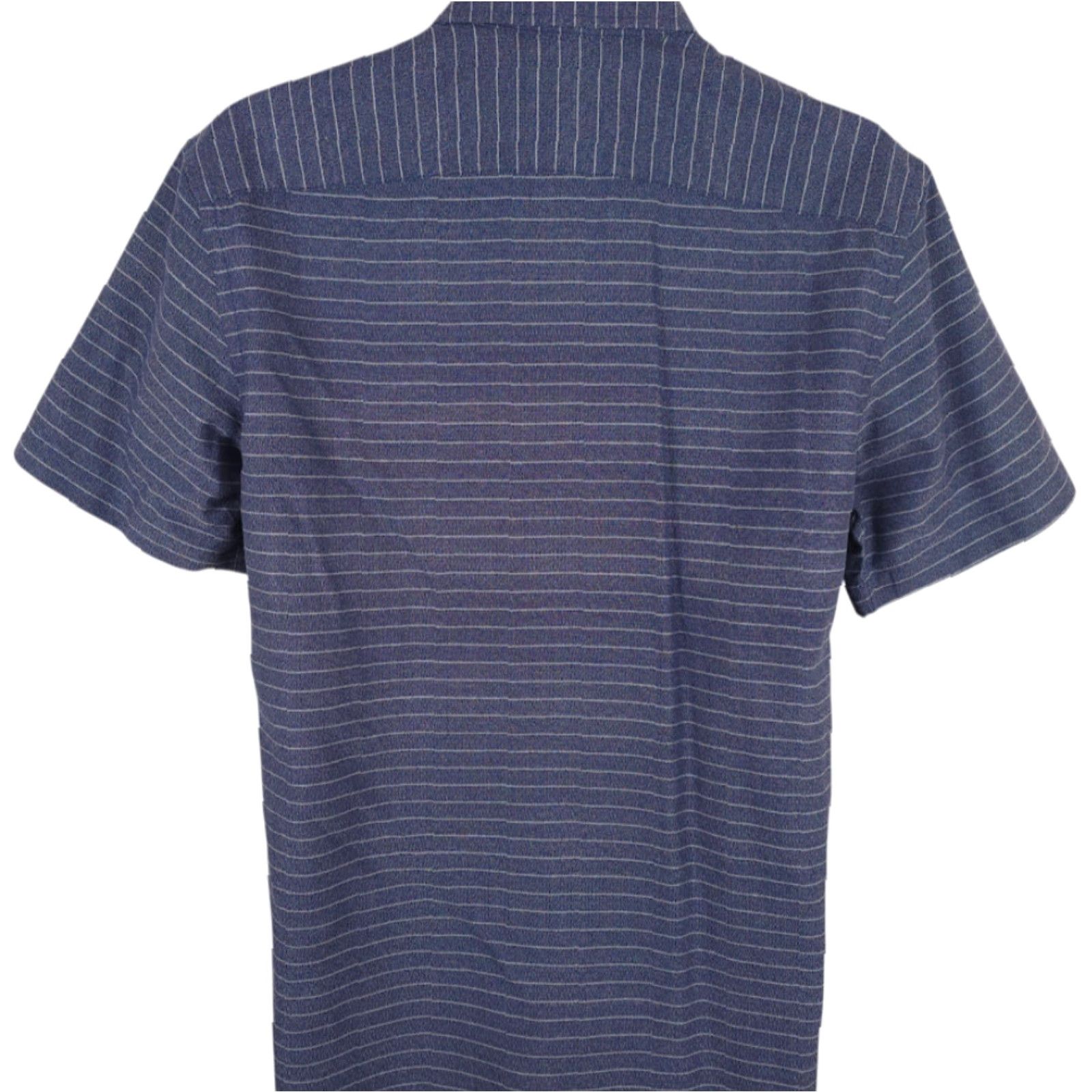 Vintage Maker & Company Striped Casual Shirt Mens Medium Blue Button-Up Collared Short Sleeve Shirt Size US M / EU 48-50 / 2 - 4 Thumbnail