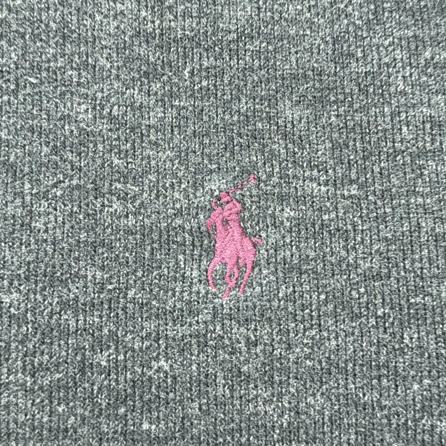 Polo Ralph Lauren VINTAGE Polo Ralph Lauren Sweater Mens XL Gray Cotton Mock Neck 1/4 Zip Pony Size US XL / EU 56 / 4 - 3 Thumbnail