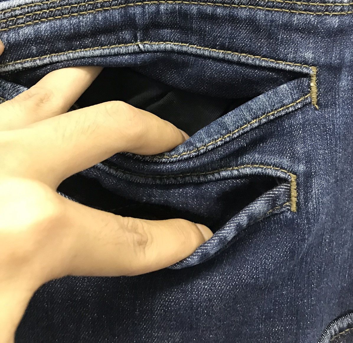 Japanese Brand × Vintage Vintage Even River WORKWEAR Denim Pants Size US 33 - 12 Thumbnail