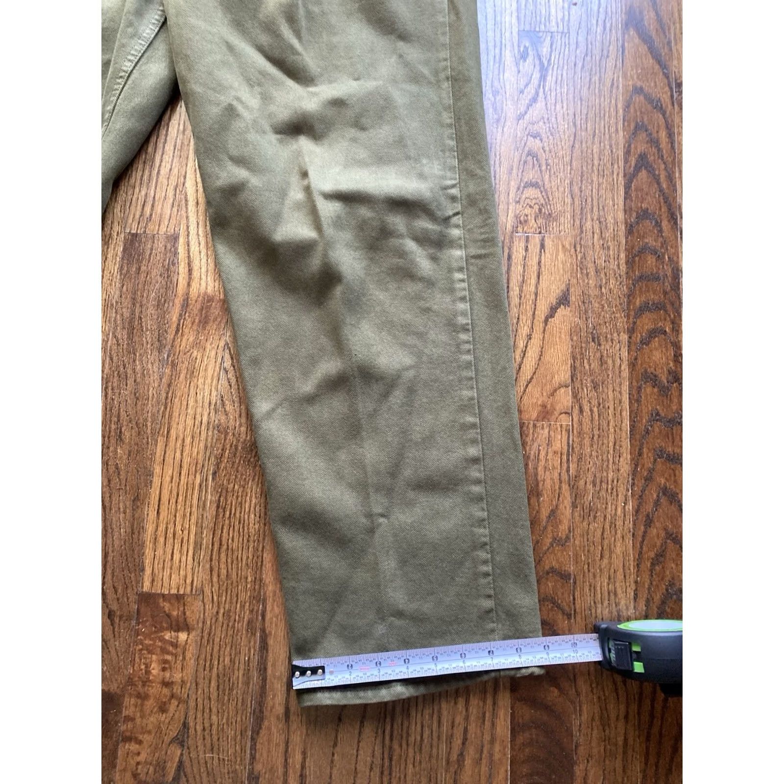 Levi's VINTAGE Levi's Silvertab Jeans Baggy Men 36x32 Army Green Denim USA Made 5-Pocket Mens Distressed Spot Size US 36 / EU 52 - 6 Thumbnail