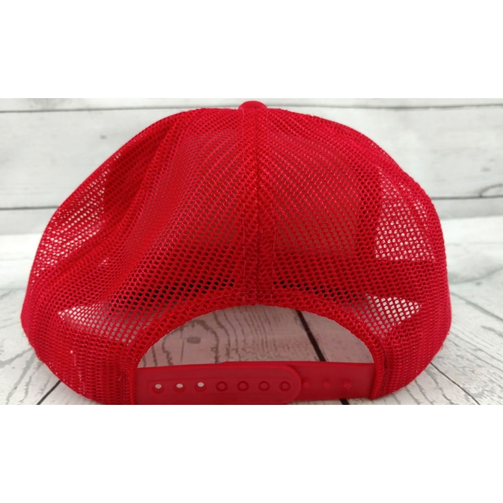 GAS VINTAGE Red CONOCO GAS STATION OIL ADVERTISING SNAPBACK Lacefield Oil Co. Hat Men Adjustable Red Advertising Hat Mens Size ONE SIZE - 5 Thumbnail