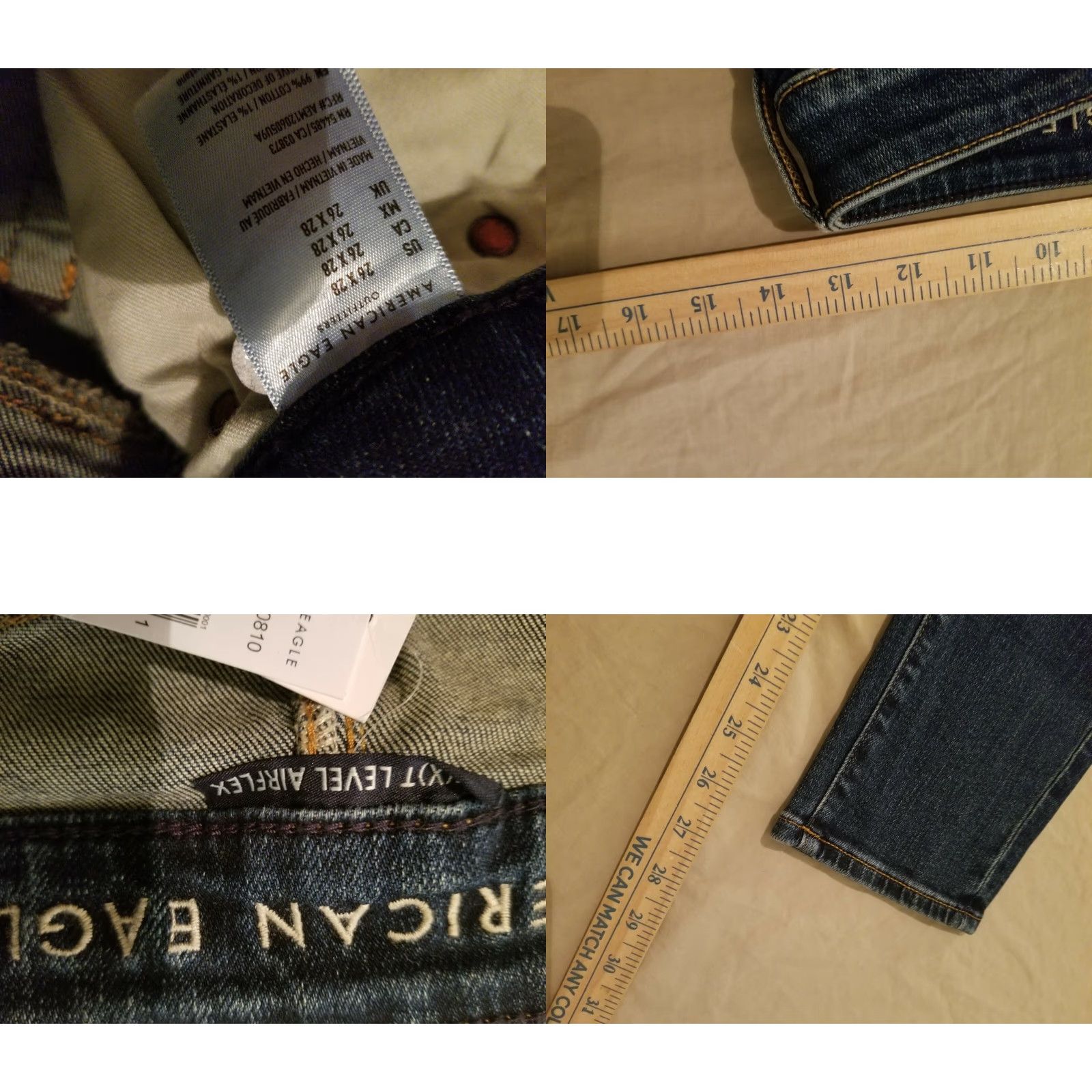 American Eagle Outfitters VINTAGE? Mens American Eagle Outfitters Jeans Skinny 26x28 Denim Blue 28 Inseam Mens Jeans Skinny 26x28 Denim Blue America Eagle Outfitters Jeans Size US 26 / EU 42 - 8 Thumbnail