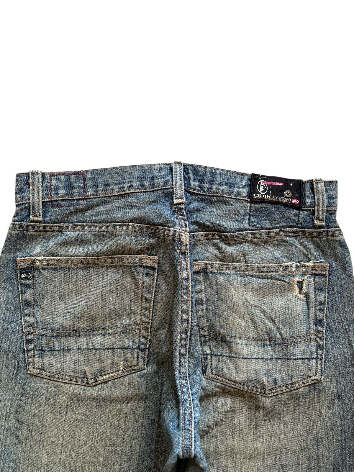 Quicksilver Vintage Quiksilver Mud Wash Distressed Baggy Jeans Size US 31 - 8 Thumbnail