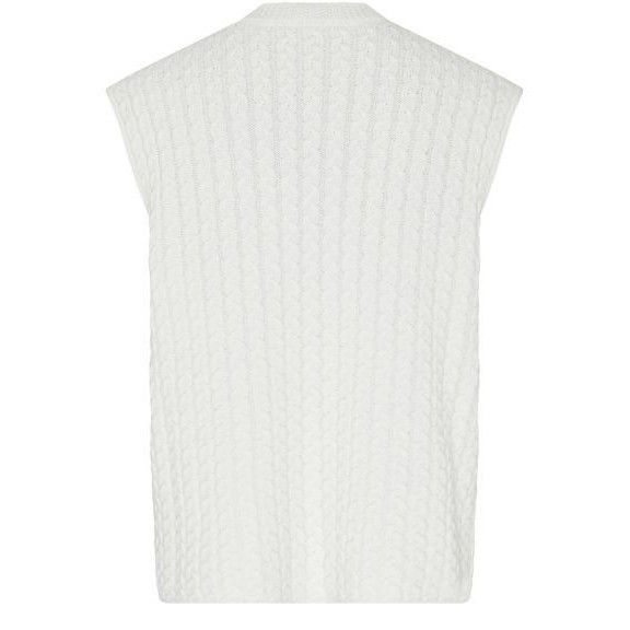 Loewe LOEWE Sleeveless Knit White Wool Sweater New & Authentic (Wo Size M / US 6-8 / IT 42-44 - 2 Thumbnail