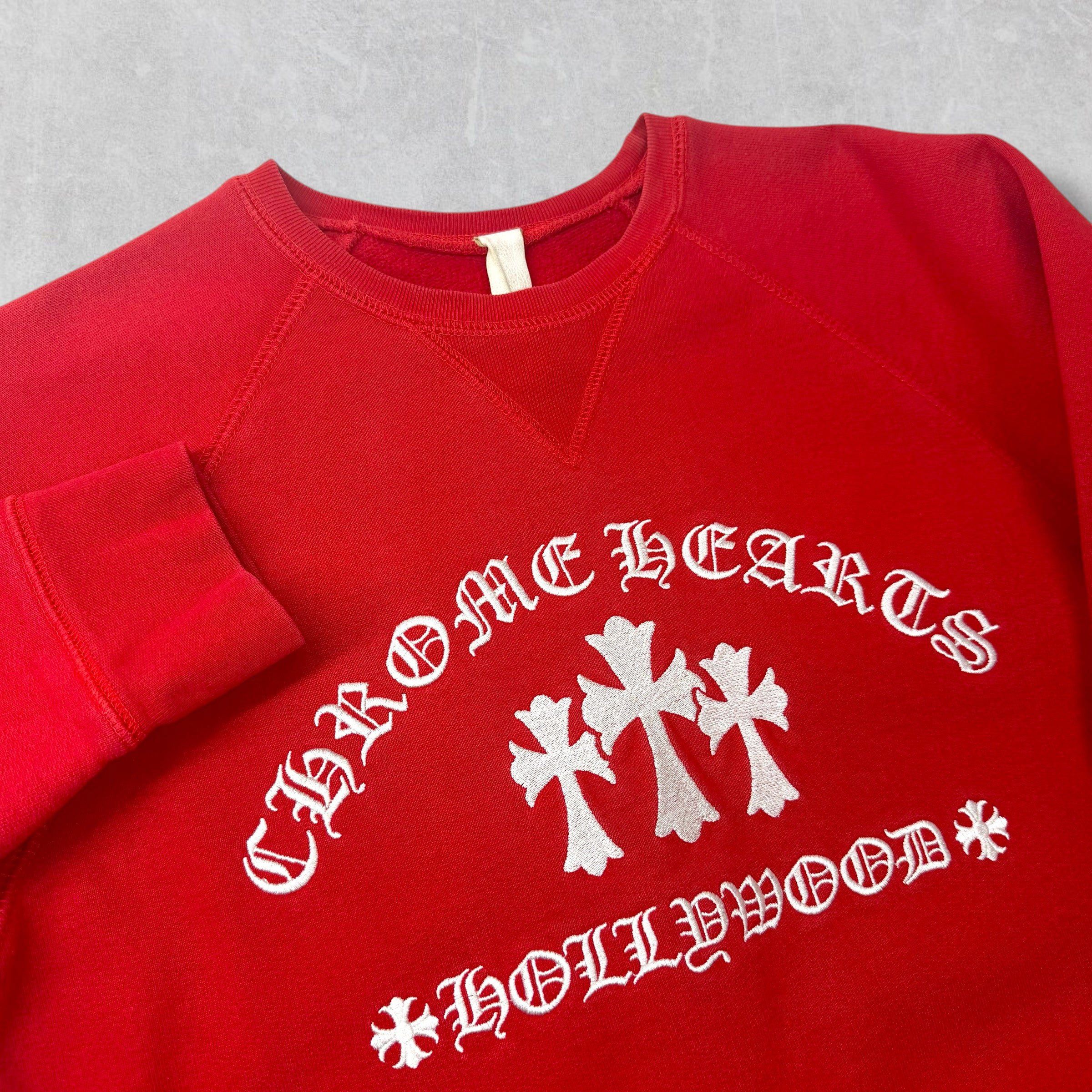 Chrome Hearts Chrome Hearts King Taco Triple Cross Red Crewneck M Size US M / EU 48-50 / 2 - 3 Thumbnail