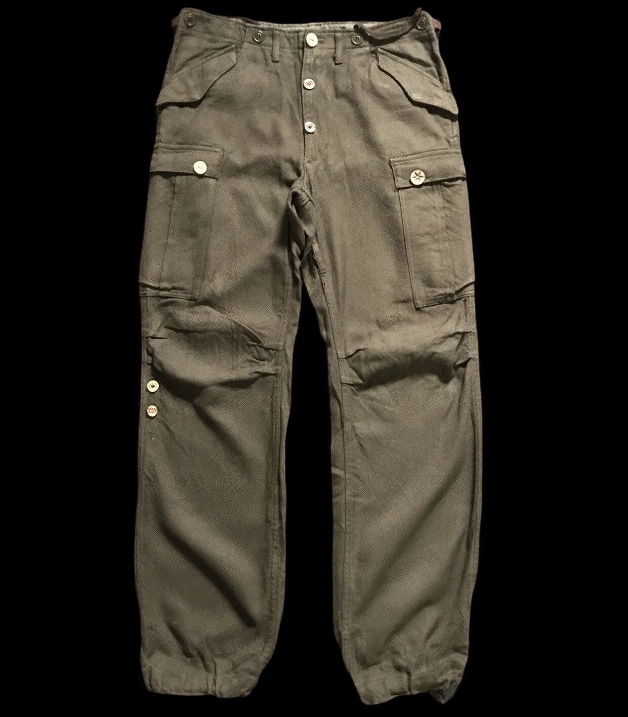 CP225 Adam Et Rope Japan M65 Military Linen Cargo Pant