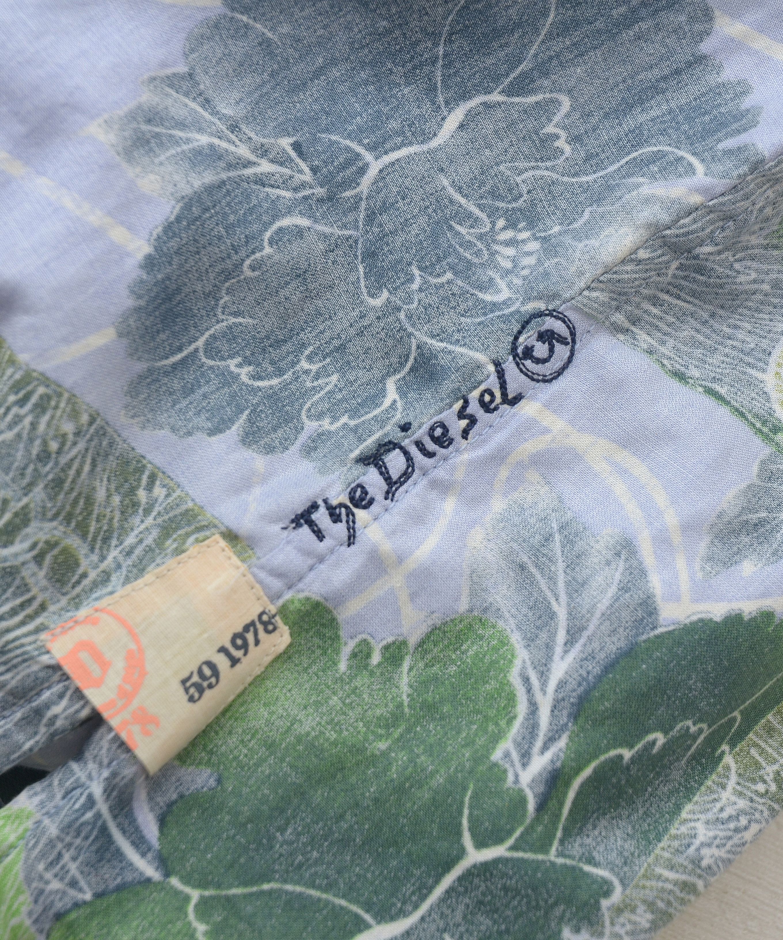 Diesel × Vintage Y2K Diesel Floral Japan Hawaiian style short sleeve shirt Size US M / EU 48-50 / 2 - 9 Thumbnail