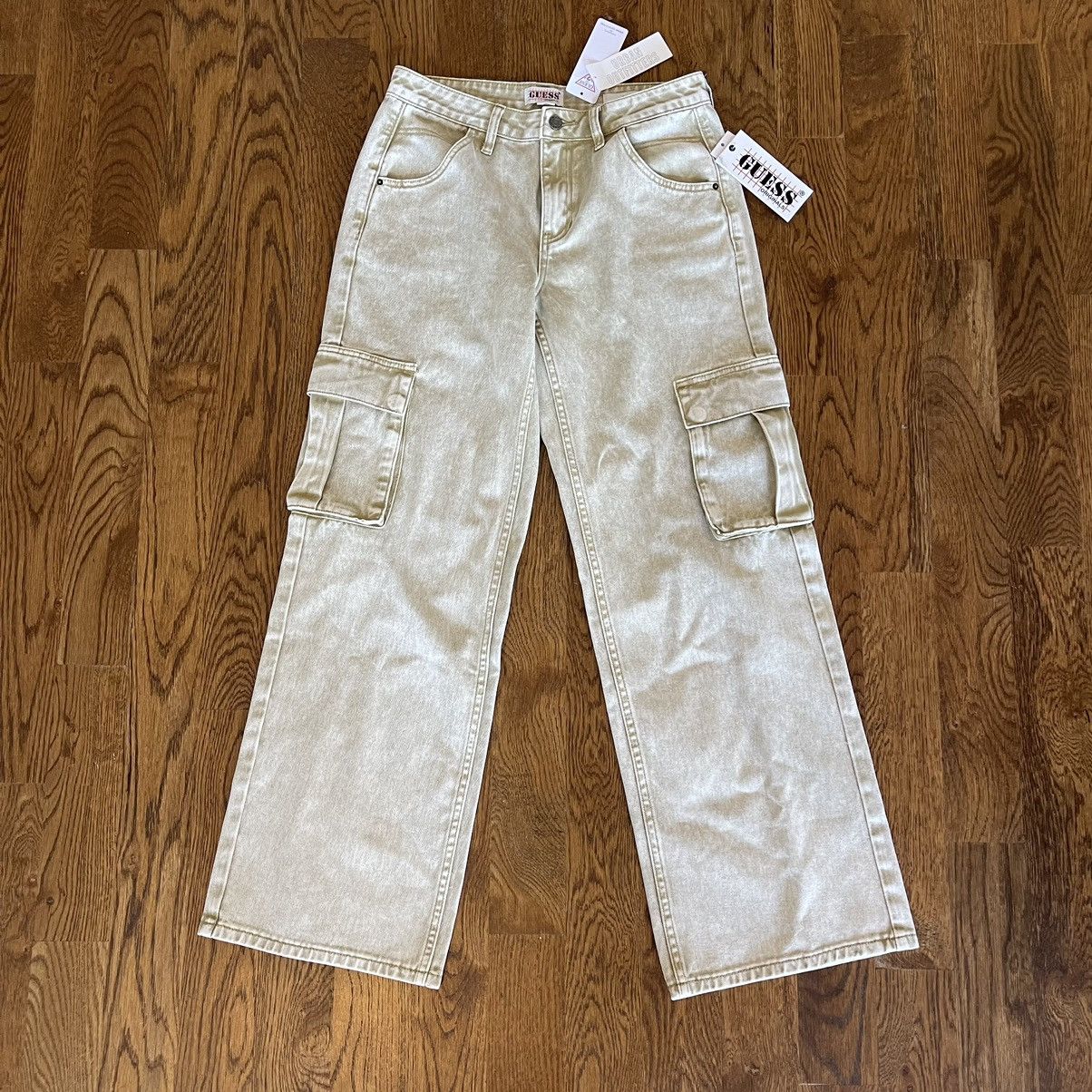 Guess × Urban Outfitters GUESS Originals Aged Cargo Pants - Brand New Never Worn Size 28" / US 6 / IT 42 - 6 Thumbnail