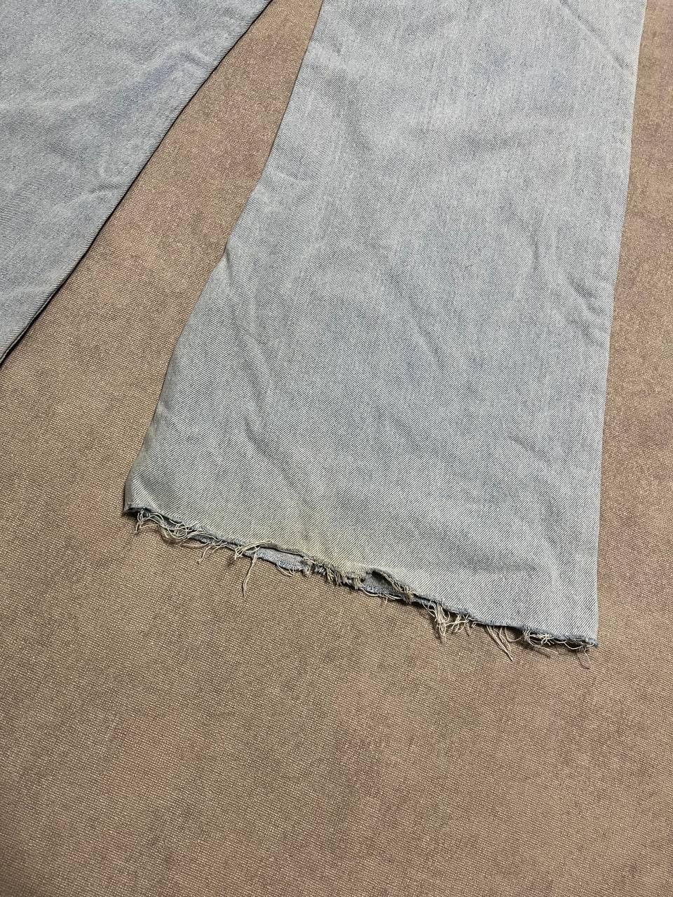 Shein Women`s Crazy Flared Blue Distressed Jeans Denim Shein Sz 28 Size 28" / US 6 / IT 42 - 14 Thumbnail