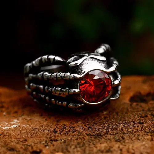 Handmade × Jewelry Creative Skull Hand Bones Ring Size ONE SIZE - 1 Thumbnail