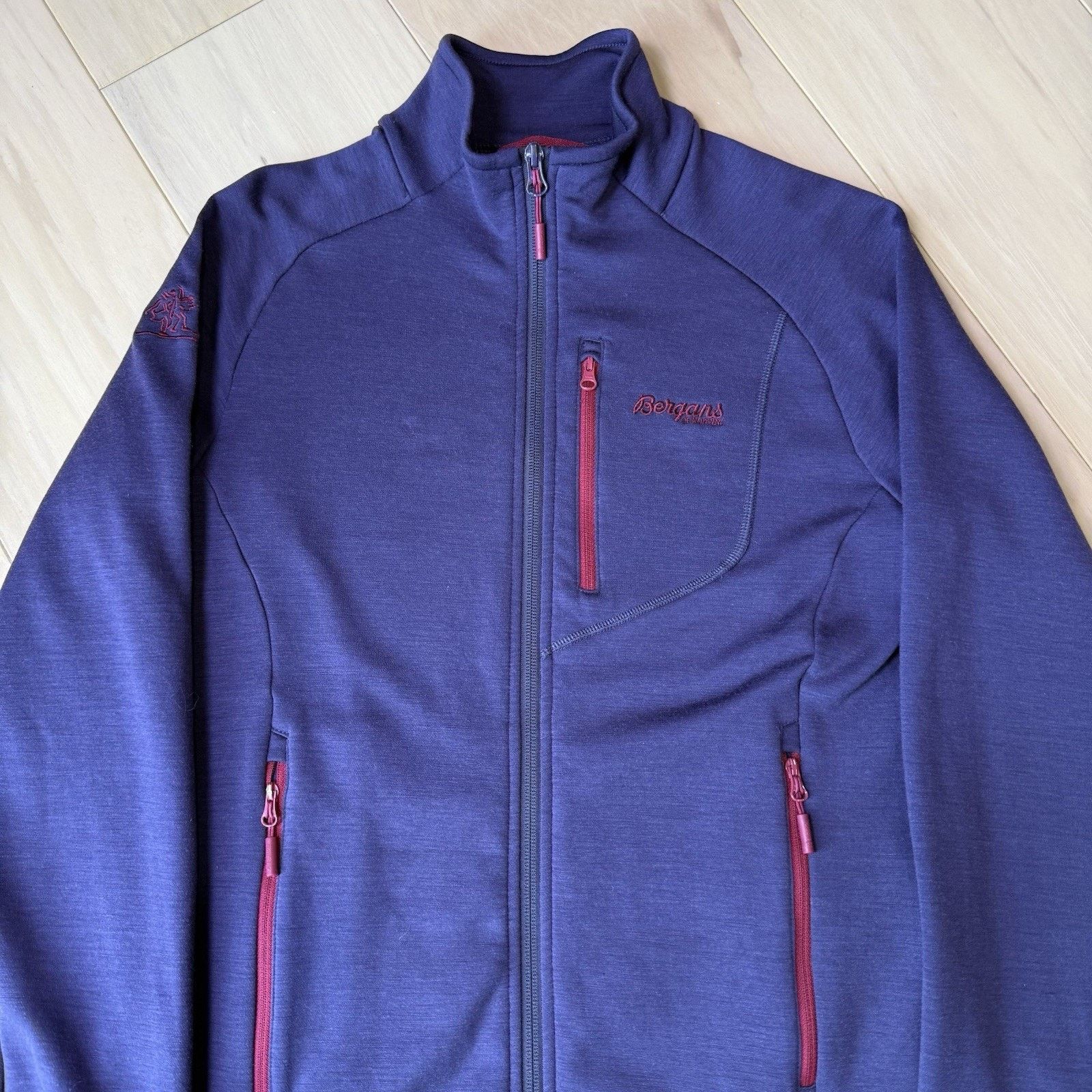 Bergans Bergans Norway Wool Jacket Women's Medium Purple Full Zip Size M / US 6-8 / IT 42-44 - 4 Thumbnail