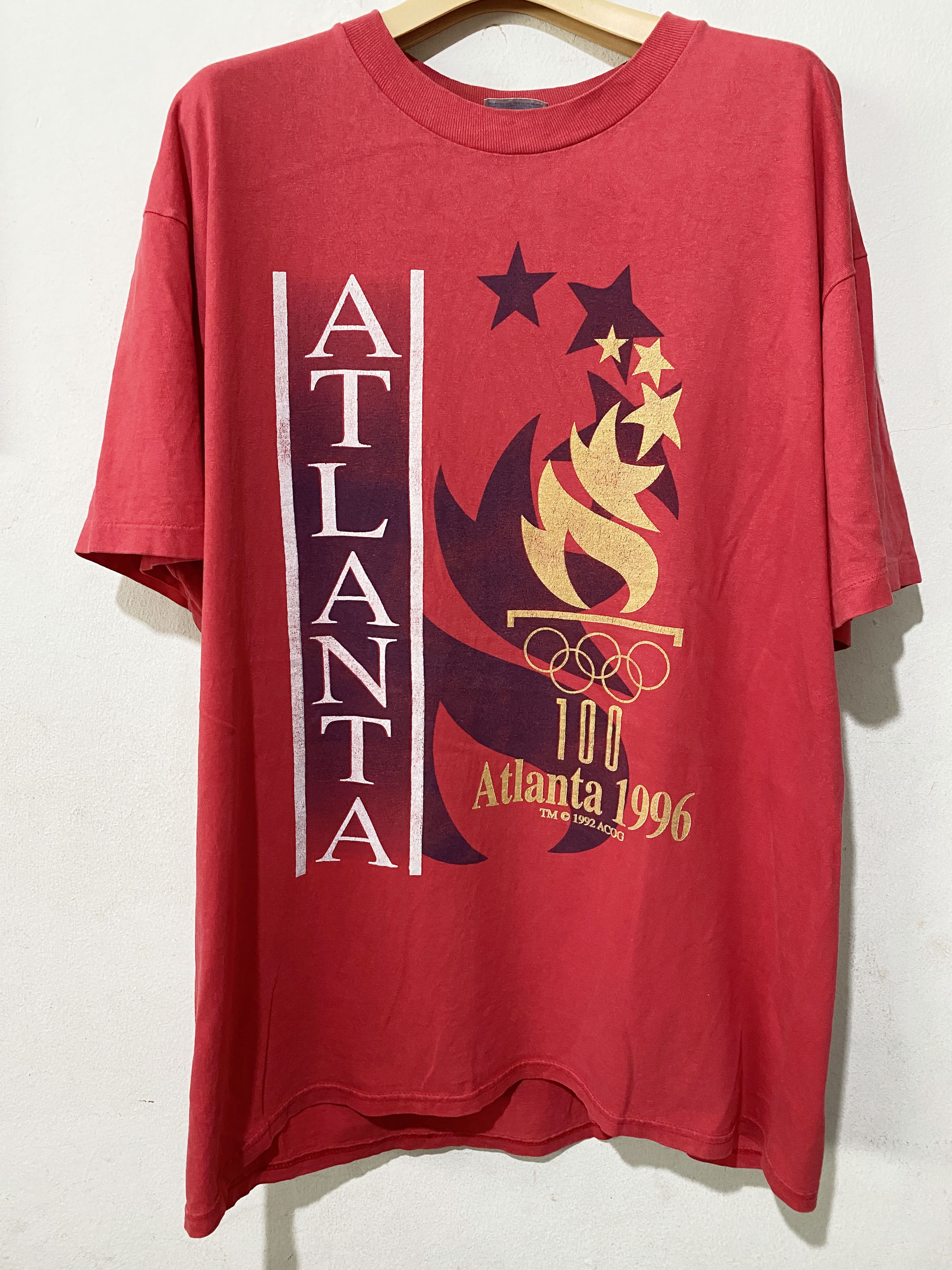 USA Olympics × Vintage Vintage 1996 Atlanta Olympics Shirt Size US L / EU 52-54 / 3 - 1 Thumbnail