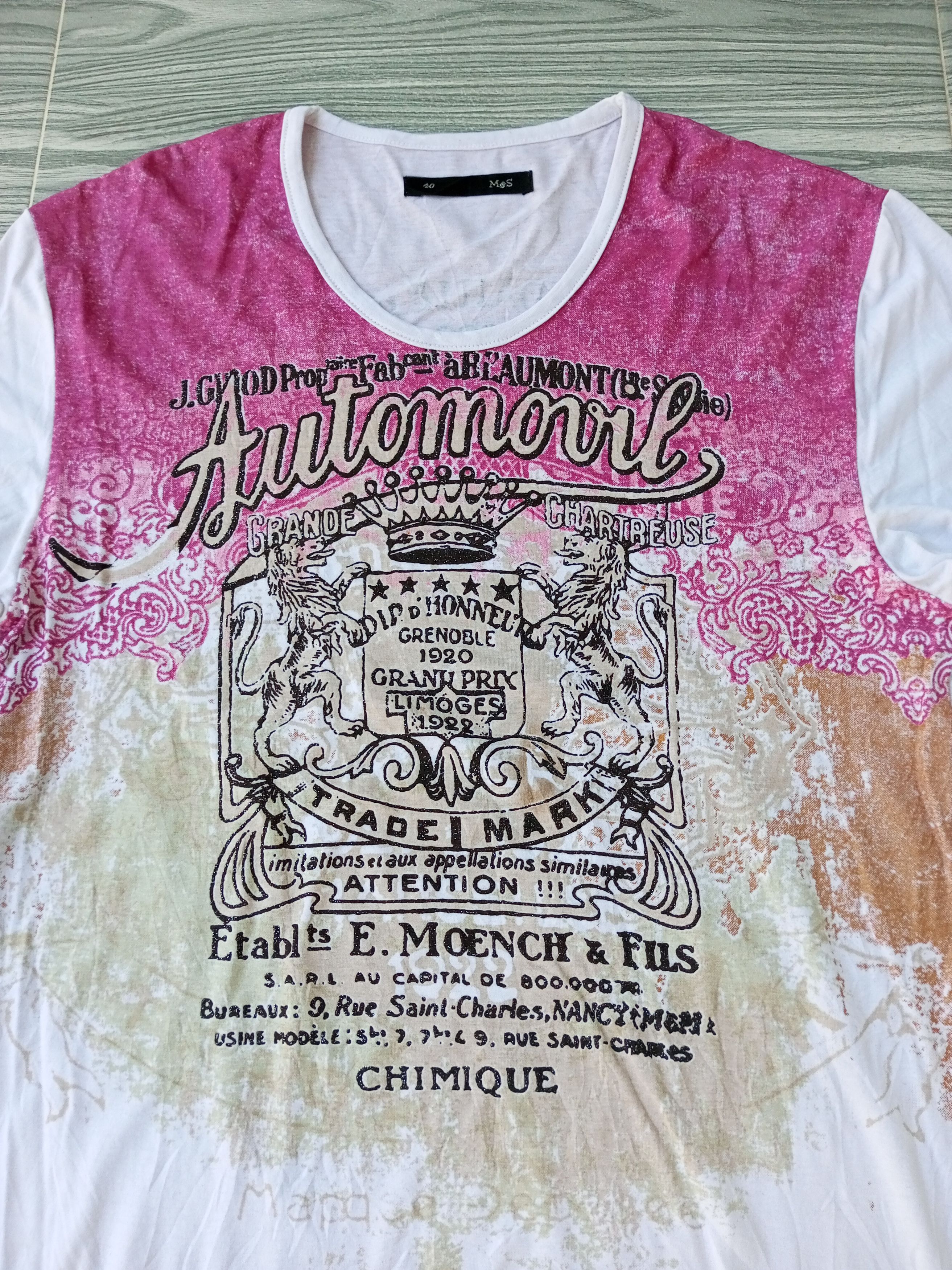 Japanese Brand "CUT WASH TAG" Japanese Poem punk rock gothic style Size US M / EU 48-50 / 2 - 4 Thumbnail