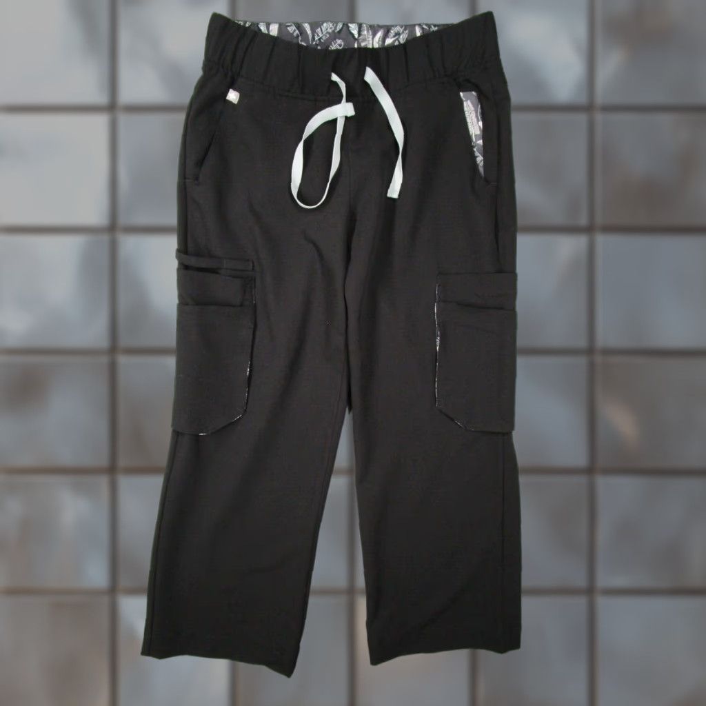 Vintage FIGS Women's TEMA JOGGER Black XS Cargo Technical Style W195W2001 27x25* Size 26" / US 2 / IT 38 - 1 Thumbnail