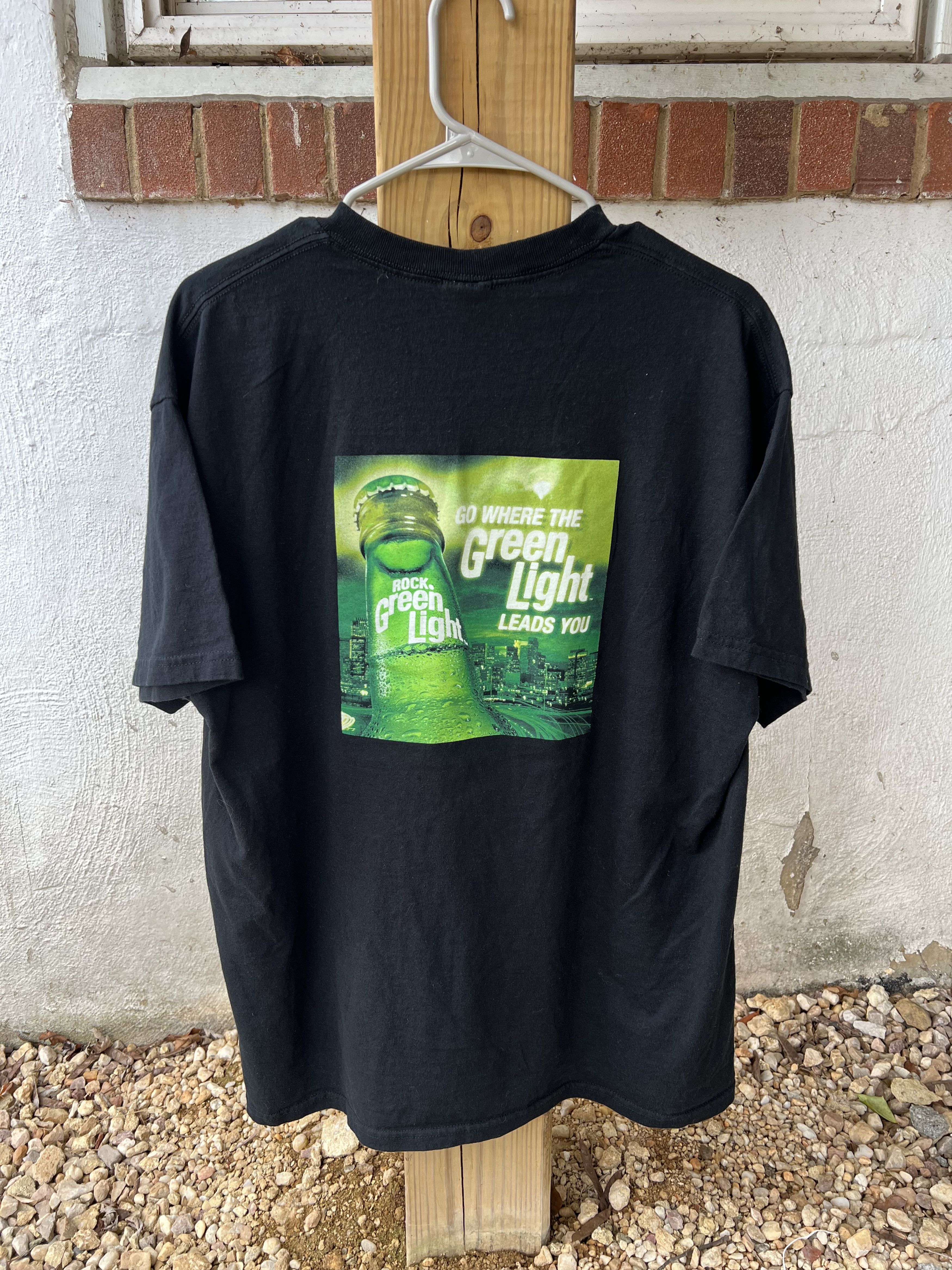 Fruit Of The Loom Rock Green Light Beer Promo Tee Size US XL / EU 56 / 4 - 1 Thumbnail