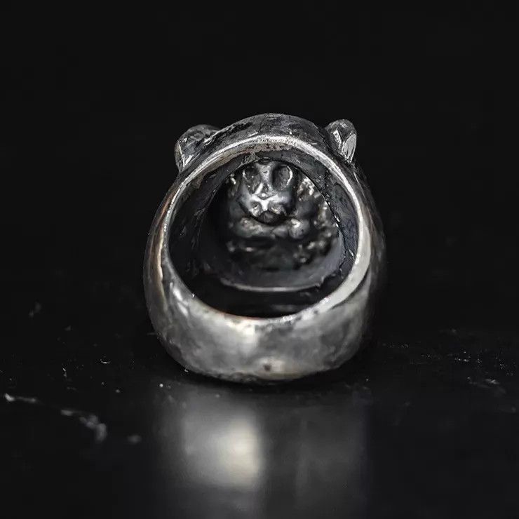 DETAJ Detaj Dark Vintage Ghost Claw Silver Mirror Ring Size ONE SIZE - 2 Thumbnail