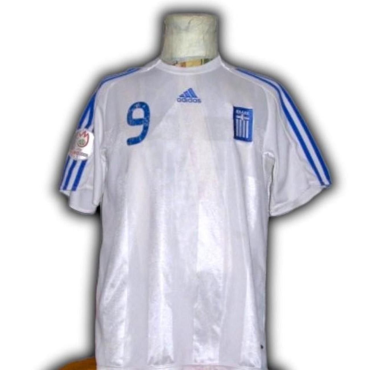 Adidas Greece 2008 2009 Home EUFA Euro Shirt Jersey Size US M / EU 48-50 / 2 - 1 Thumbnail