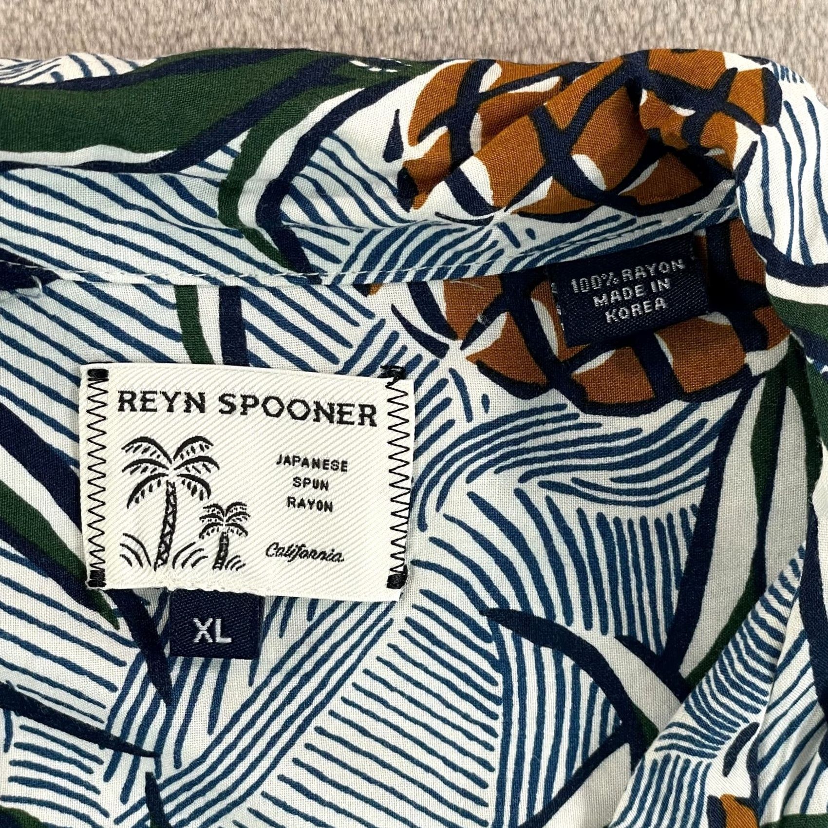 Reyn Spooner Reyn Spooner Hawaiian Shirt Men XL Pineapple Japanese Spun Rayon Loop Collar NEW Size US XL / EU 56 / 4 - 2 Thumbnail