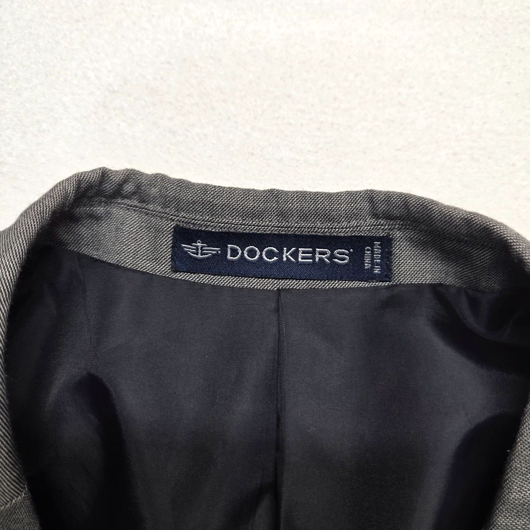 Dockers DOCKERS JACKET Gray 44L Long Sleeve Regular Fit Button Up Mens Blazer Coat 80s 90s Vintage-inspired Style Size US XXL / EU 58 / 5 - 3 Thumbnail