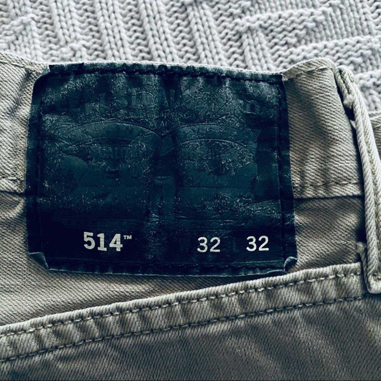 Levi's Levi's 514 khaki straight leg jeans Size US 32 / EU 48 - 4 Thumbnail