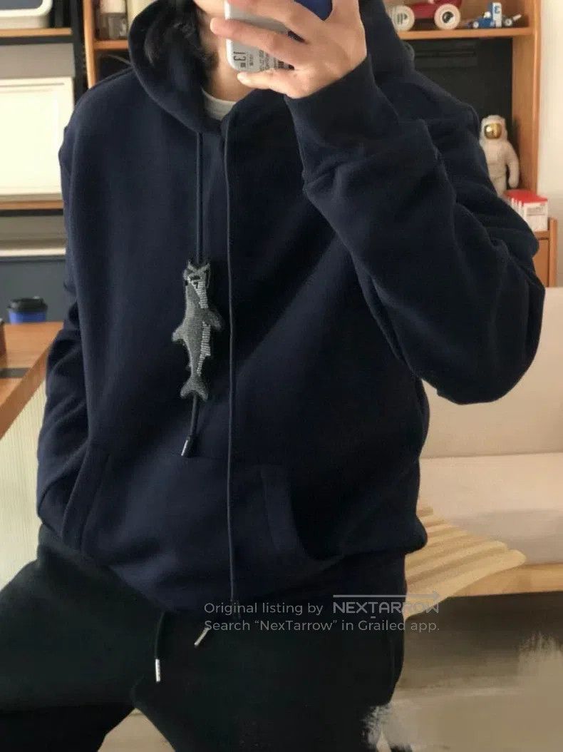 Louis Vuitton Navy Blue Beaded hoodie