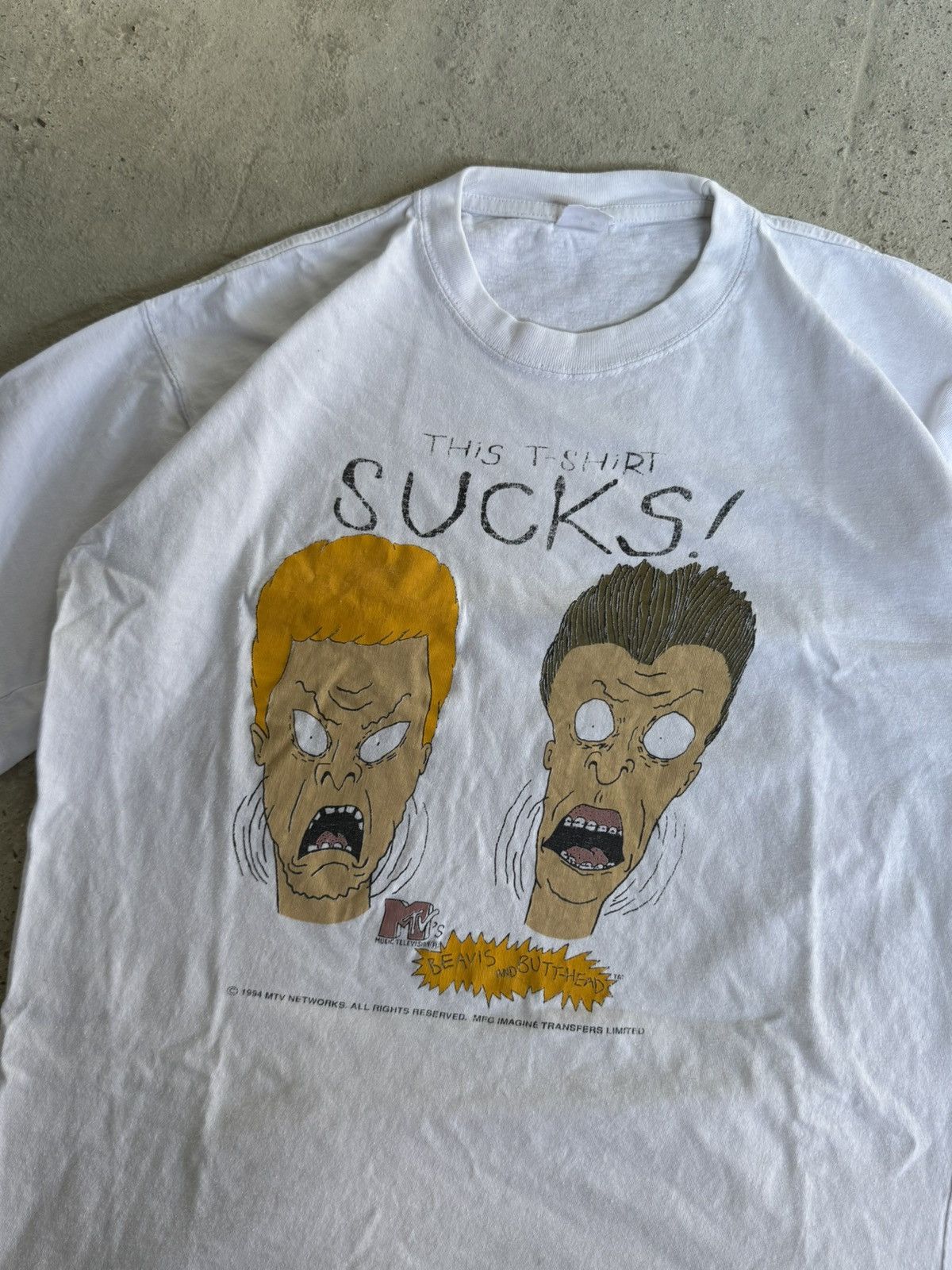 Japanese Brand THIS T-SHIRT SUCKS ! BEAVIS & BUTTHEAD T-SHIRT Size US XL / EU 56 / 4 - 4 Thumbnail