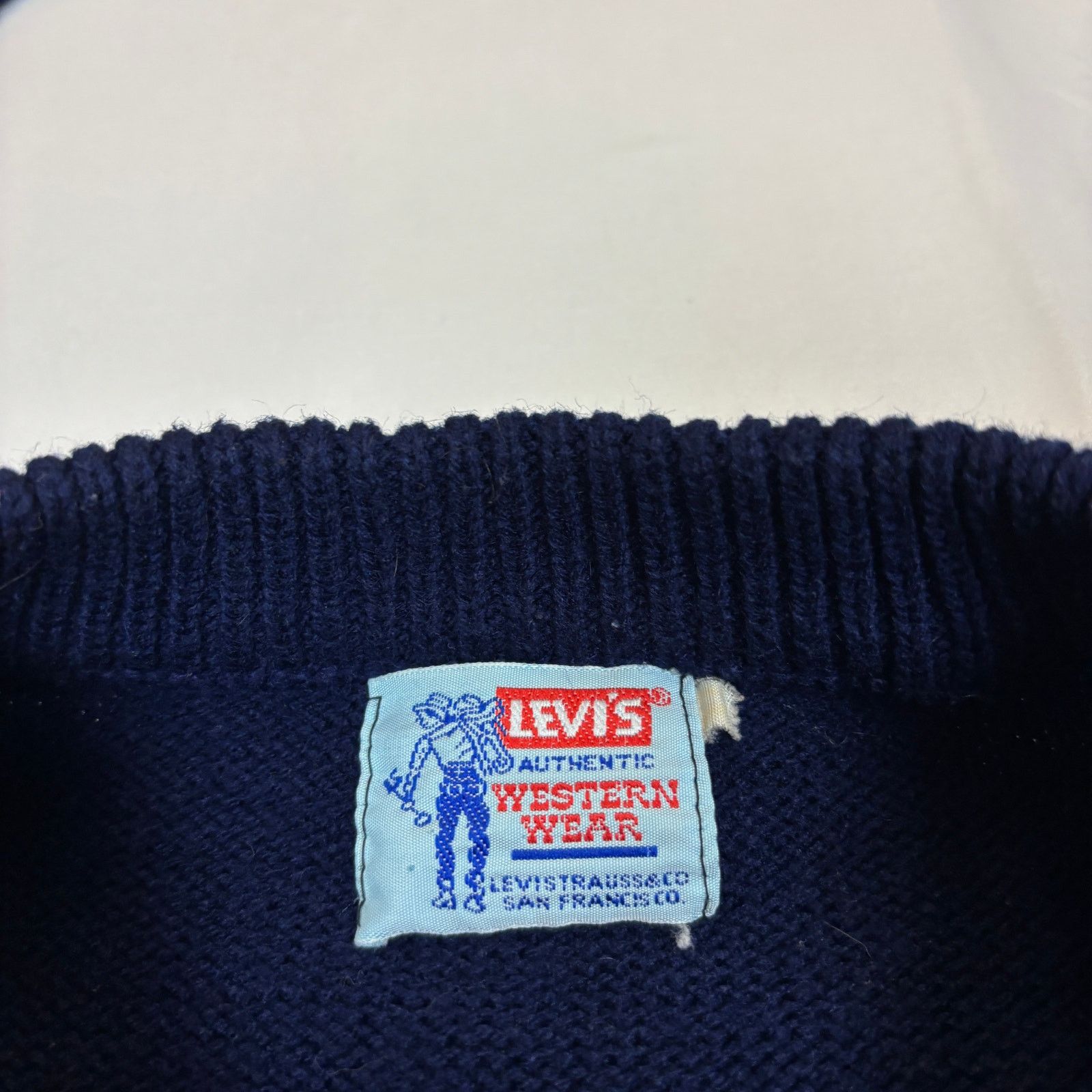 Vintage Vintage Levi's 501 Knitwear Western Wear Sweater Men's XL Size US XL / EU 56 / 4 - 4 Thumbnail