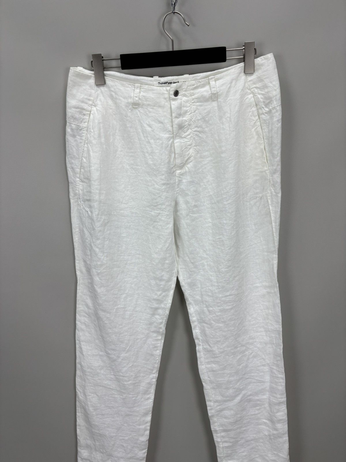 Transit Womens linen pants Transit Par Such Size 5 Color White Size 36" / US 14 / IT 50 - 2 Thumbnail