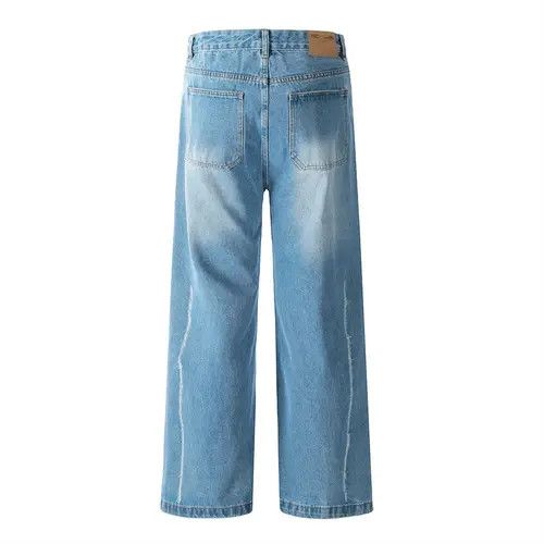 Japanese Brand × Jean Men's distressed loose wide-leg punk washed jeans Size US 32 / EU 48 - 3 Thumbnail