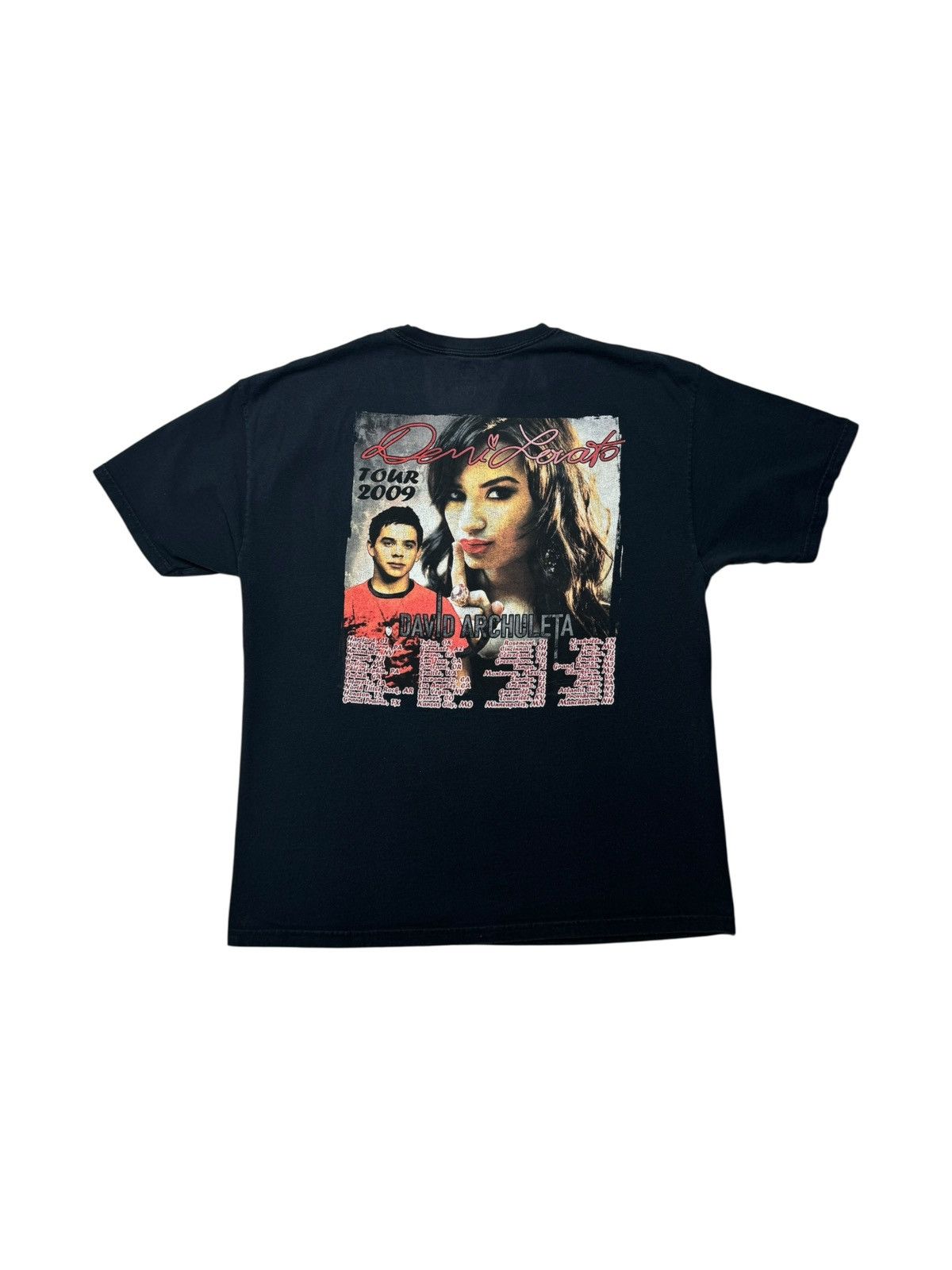 Vintage 2009 Demi Lovato Tour Tee Shirt Size US L / EU 52-54 / 3 - 4 Thumbnail
