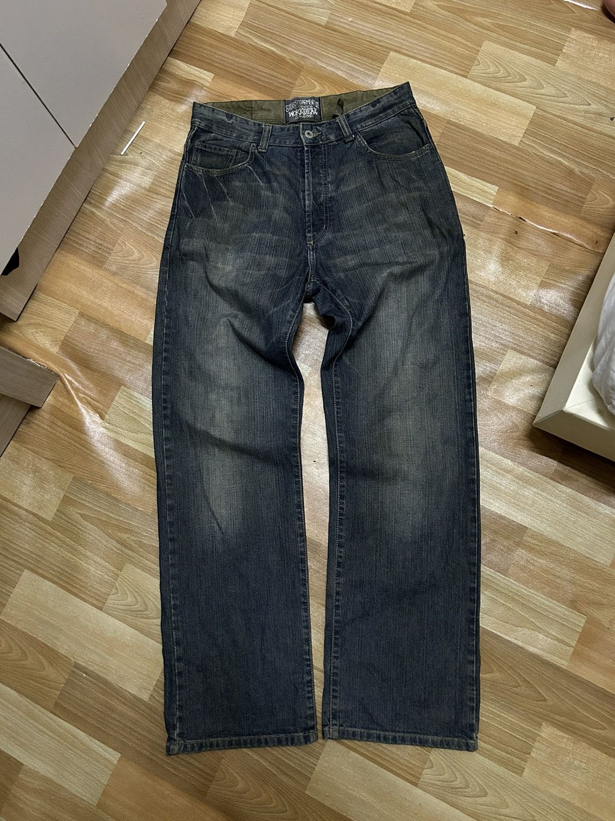 image of Skategang x Stussy Garment Workgear Denim in Black Denim, Men's (Size 32)