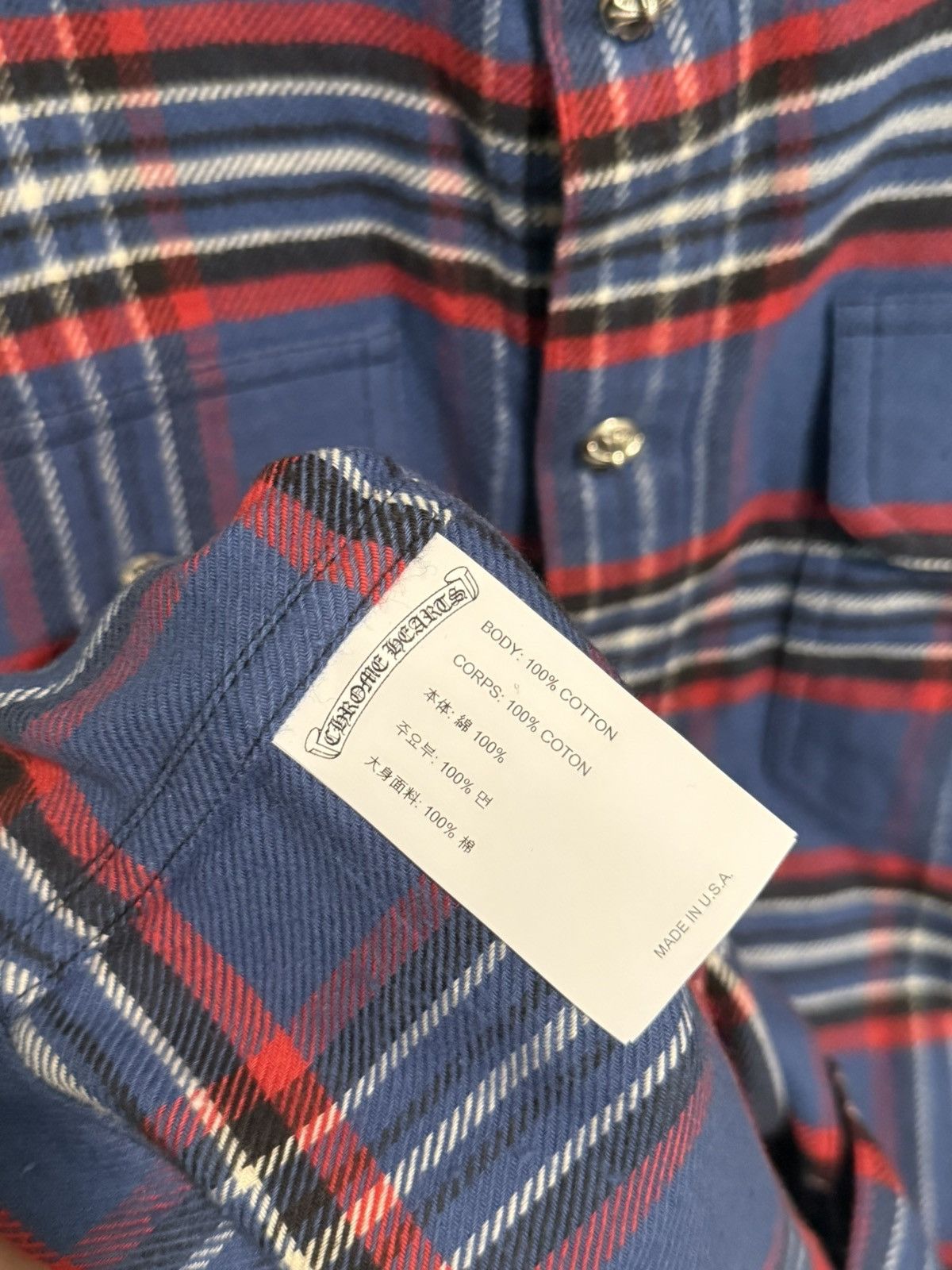 Chrome Hearts Chrome Hearts Flannel Work Dog Shirt Size US XS / EU 42 / 0 - 9 Thumbnail