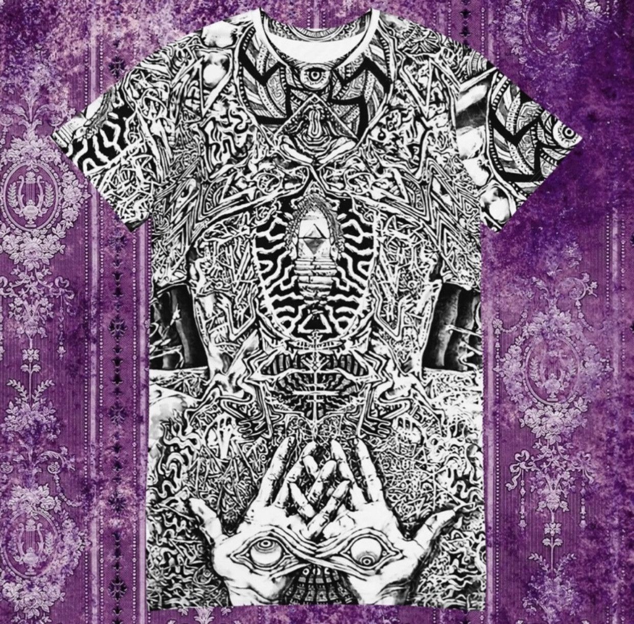 Other It's Getting Nearer Obscure Psychedelic Art T Shirt Dress Size L / US 10 / IT 46 - 5 Thumbnail
