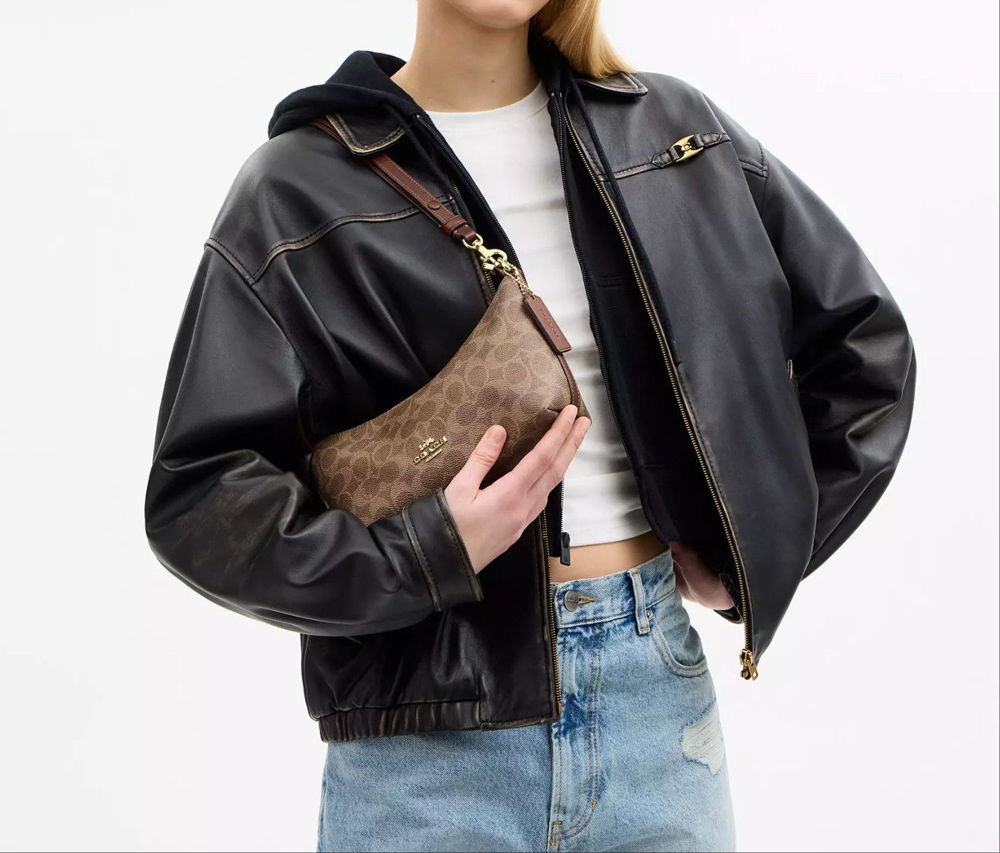 Coach Caitlin Shoulder Bag In Signature Canvas CEK80 Size ONE SIZE - 4 Thumbnail