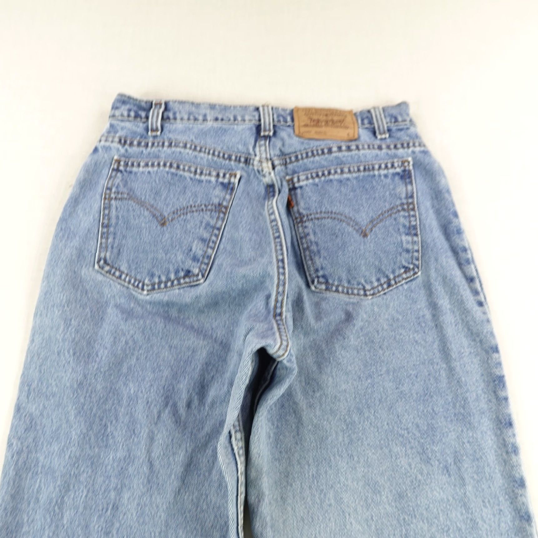 Levi's Vintage Levis Jeans Women 14 Short Blue Denim Orange Tab 951 Loose Fit 90s 15951 Size 36" / US 14 / IT 50 - 5 Thumbnail