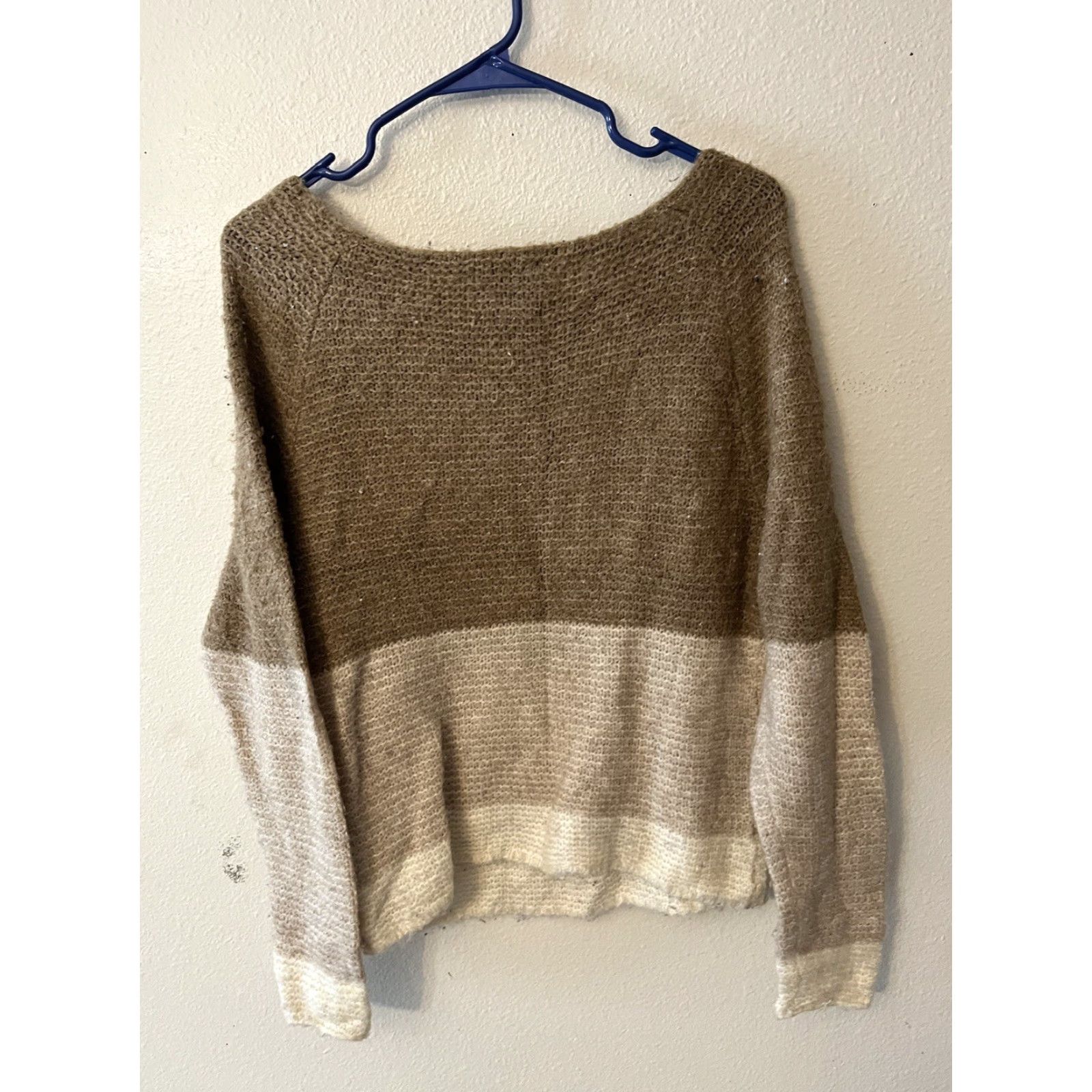 Abercrombie & Fitch Abercrombie & Fitch Womens Sweater Size S Brown Chunky-Knit Pullover Size S / US 4 / IT 40 - 3 Thumbnail