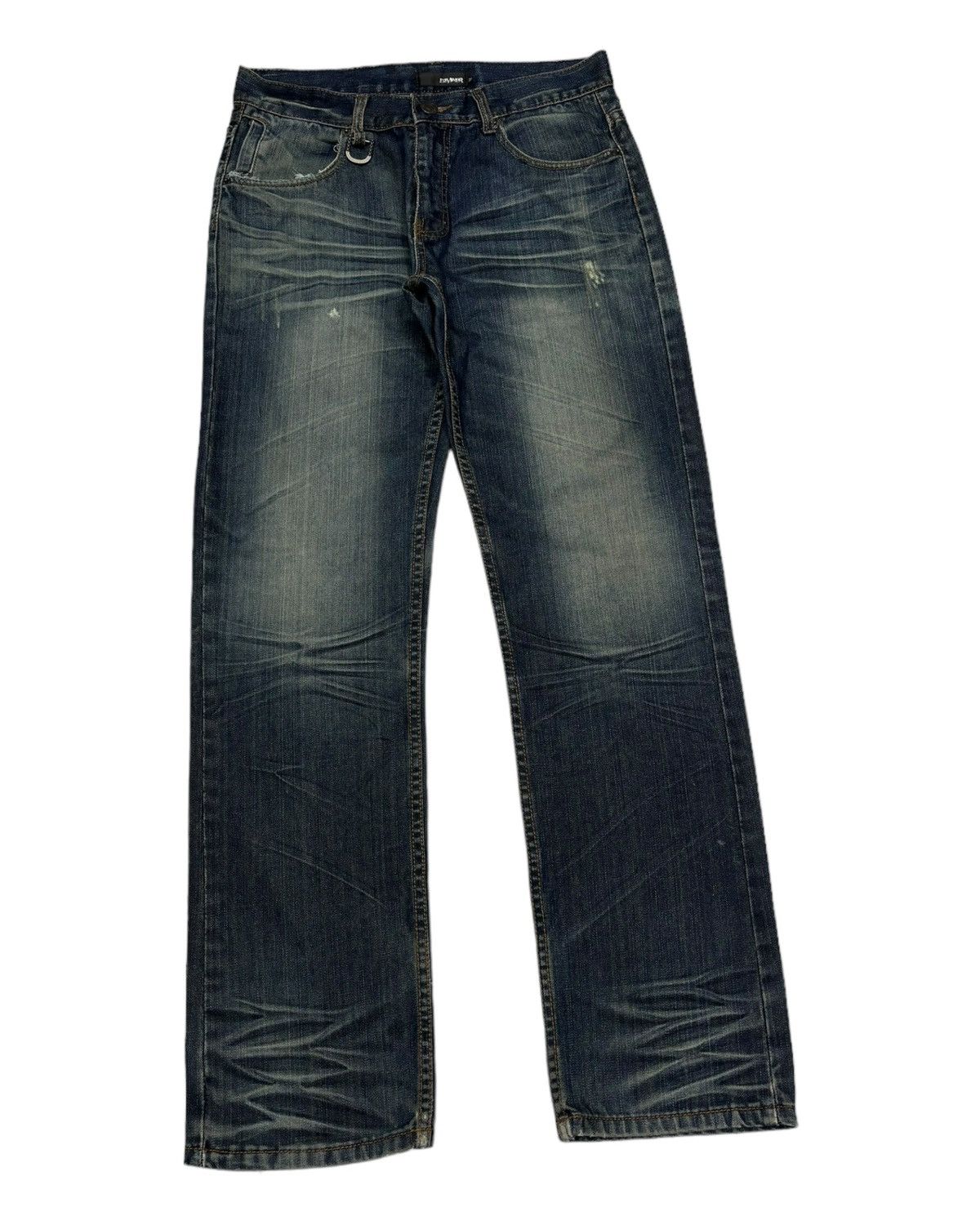 14th Addiction 1990s DIVINER CLAW MARK DISTRESSED DENIM PUNK JEANS Size US 32 / EU 48 - 3 Thumbnail